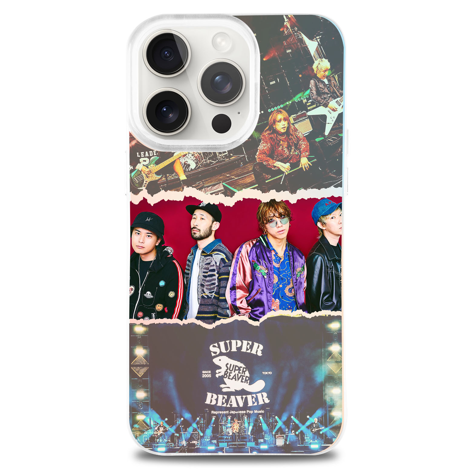 レーザーグラデーションスマートフォンケース【Super Beaver】-YITOTO™推し活がもっと楽しくなる