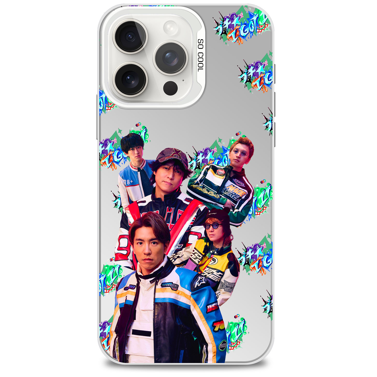 レーザーグラデーションスマートフォンケース-銀【SUPER EIGHT/ブチ★I GOT IT】-YITOTO™推し活がもっと楽しくなる