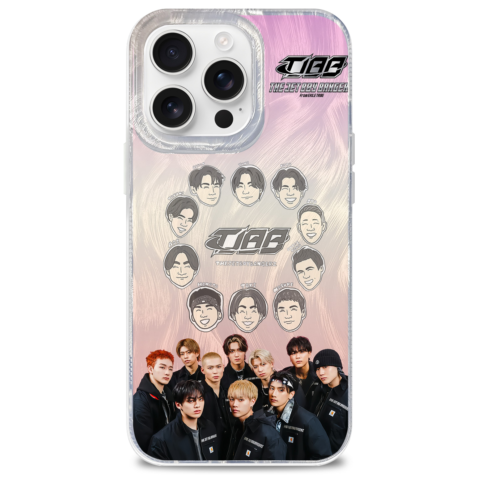 フェザーテクスチャーレーザーグラデーションスマートフォンケース【THE JET BOY BANGERZ/JET BOY】