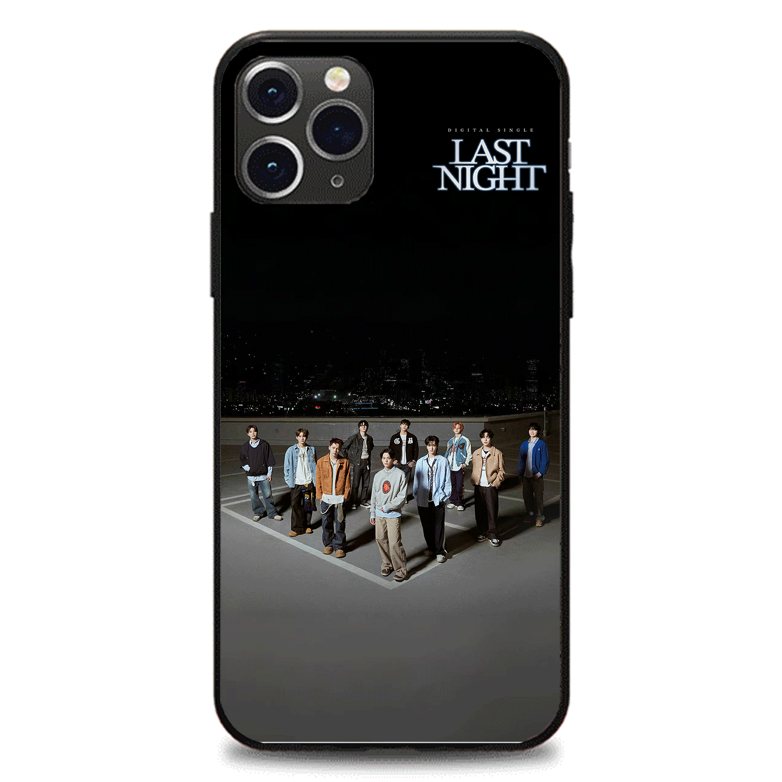 発光するスマートフォンケース 【TREASURE/LAST NIGHT 】