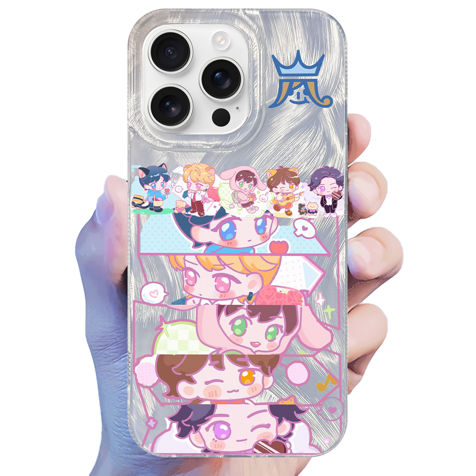 フェザーテクスチャーレーザーグラデーションスマートフォンケース【嵐ARASHI】