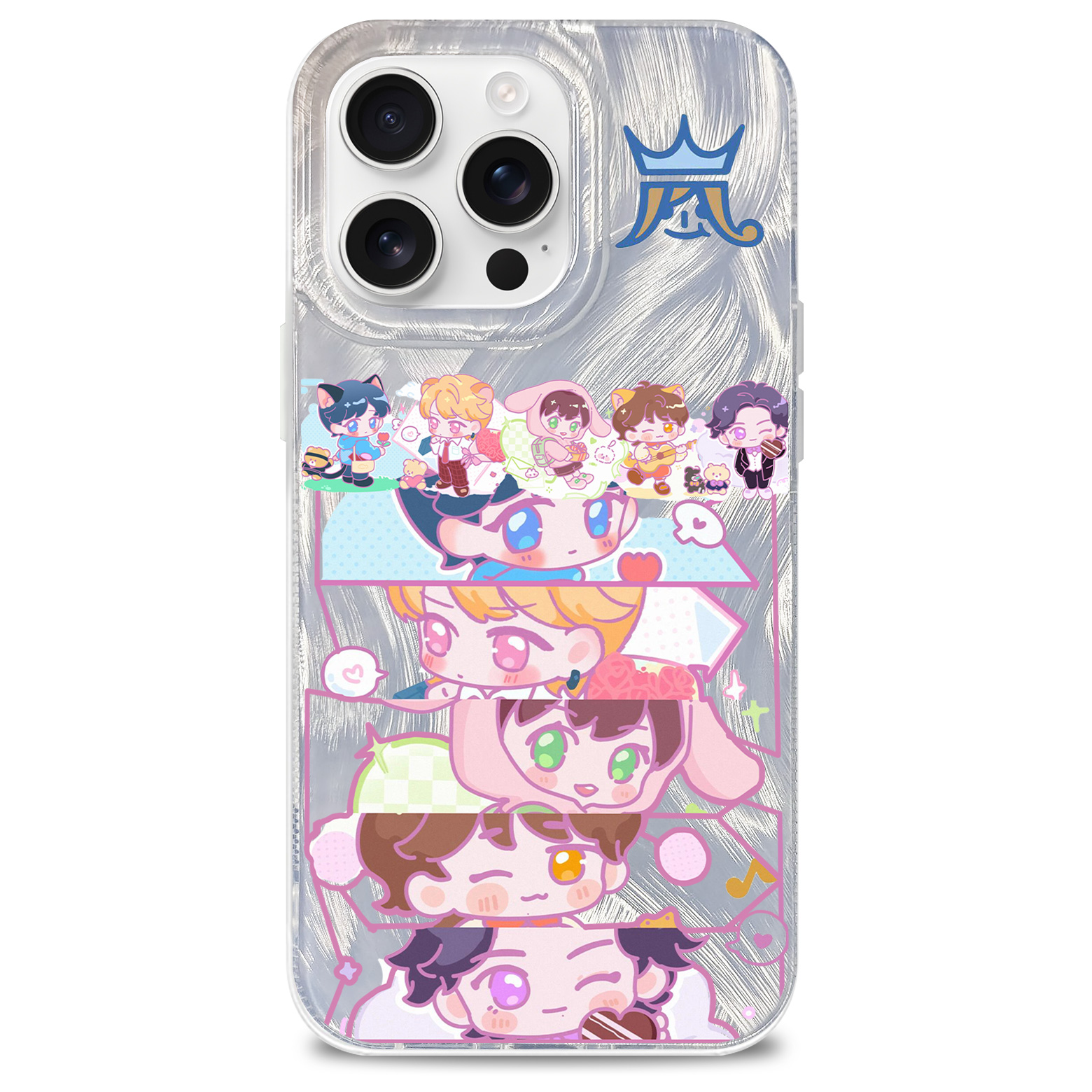フェザーテクスチャーレーザーグラデーションスマートフォンケース【嵐ARASHI】