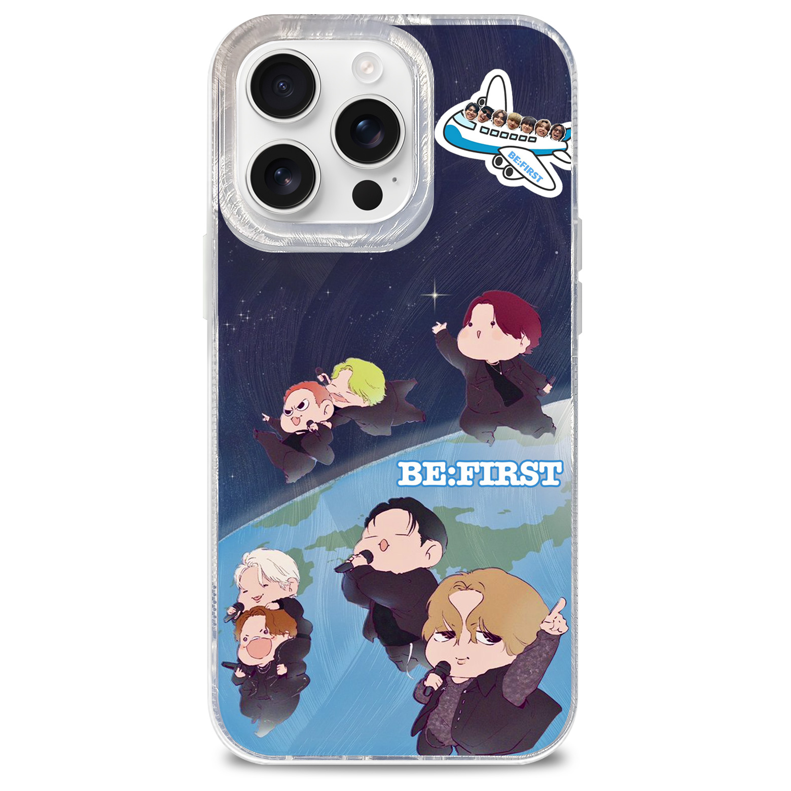 フェザーテクスチャーレーザーグラデーションスマートフォンケース【BE:FIRST/Spacecraft】