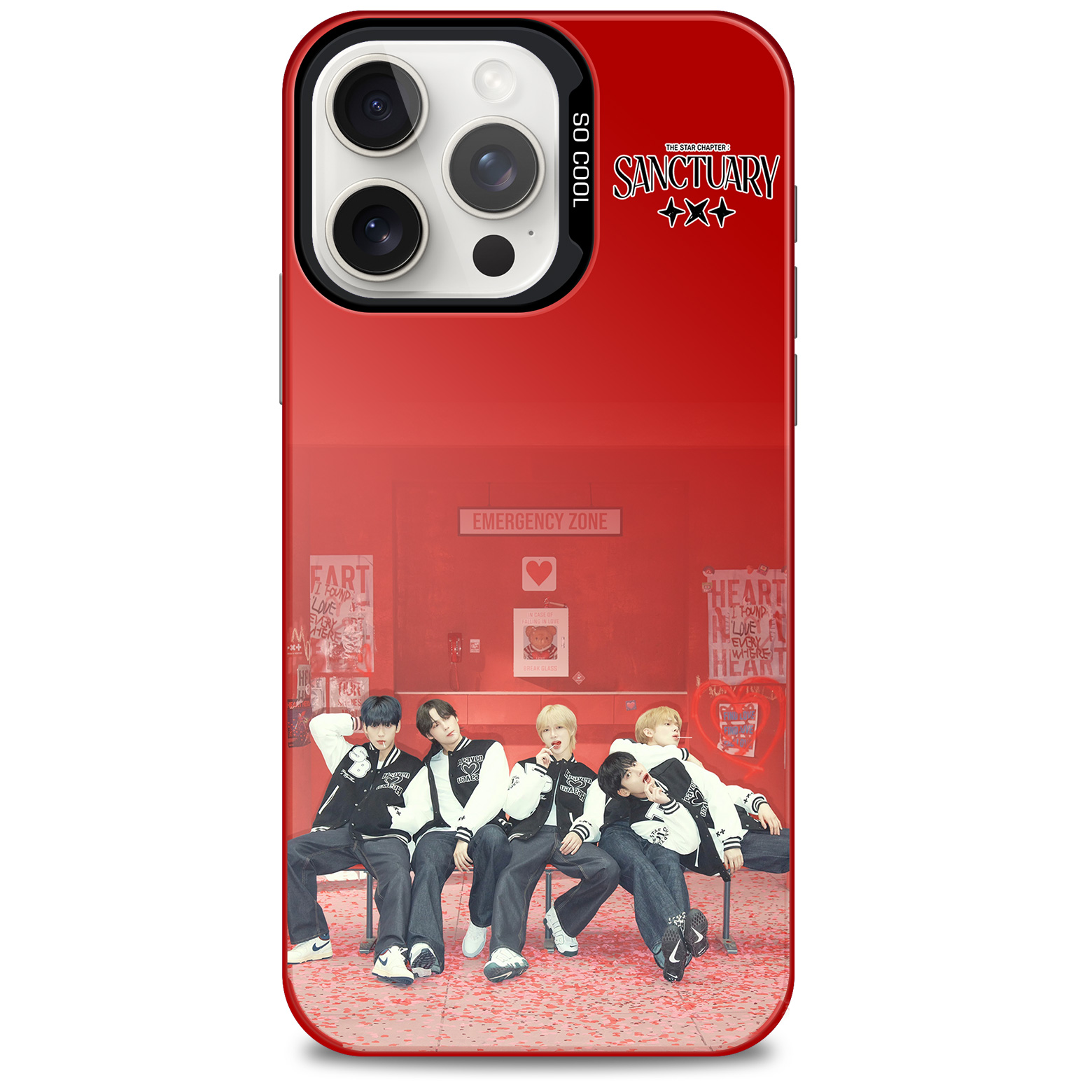 レーザーグラデーションスマートフォンケース-赤【TXT/The Star Chapter: SANCTUARY】