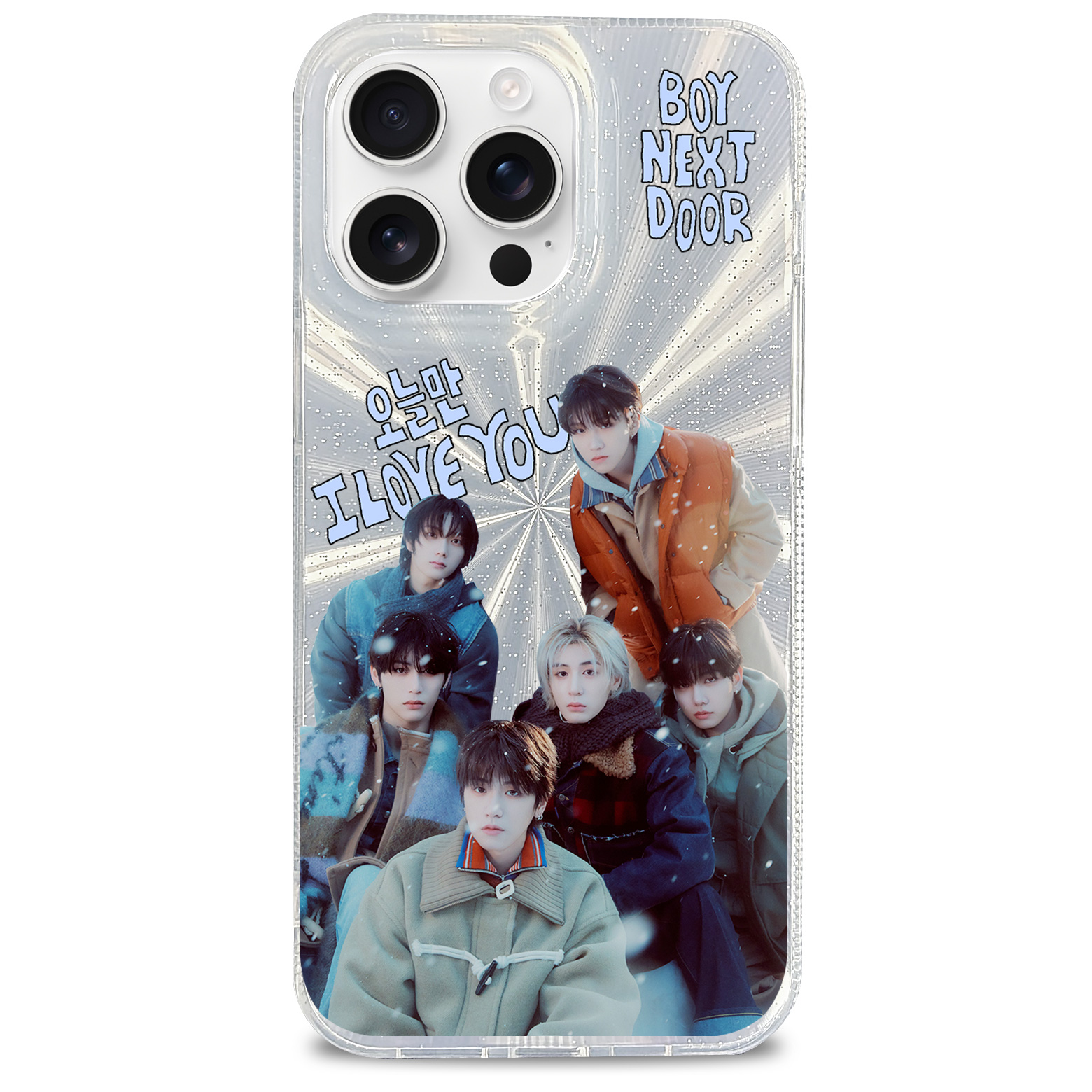 オーロラレーザーグラデーションスマートフォンケース【BOYNEXTDOOR/오늘만 I LOVE YOU (IF I SAY, I LOVE YOU)】