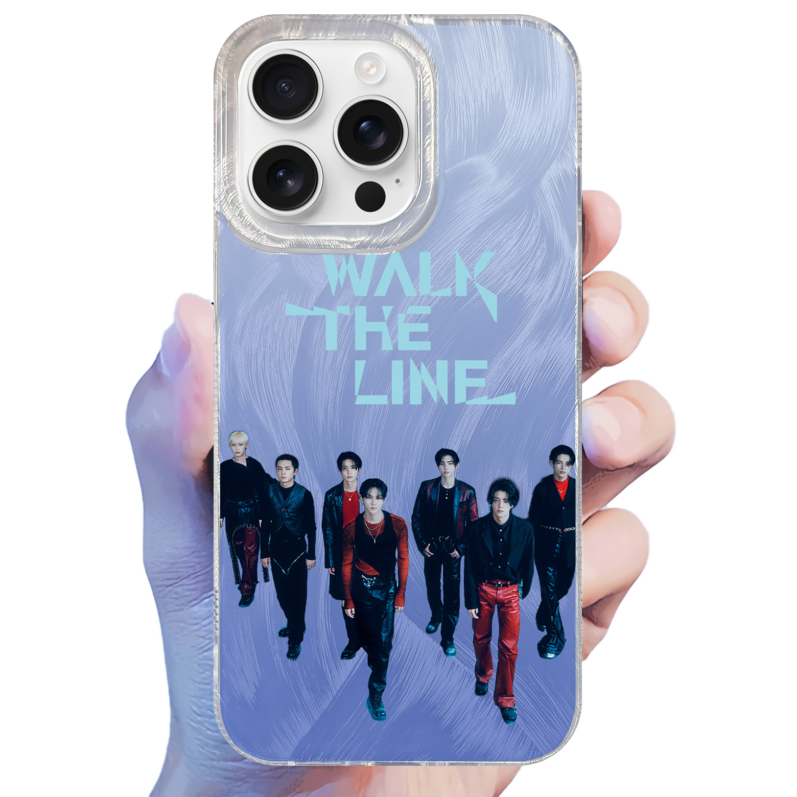 フェザーテクスチャーレーザーグラデーションスマートフォンケース【ENHYPEN/-daydream-】