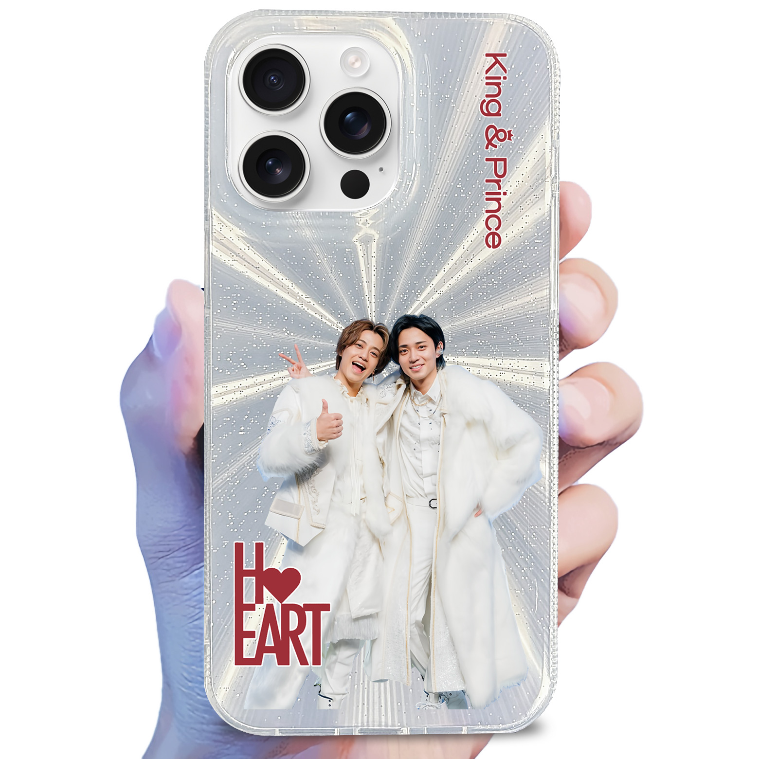 オーロラレーザーグラデーションスマートフォンケース【King&Prince/HEART】