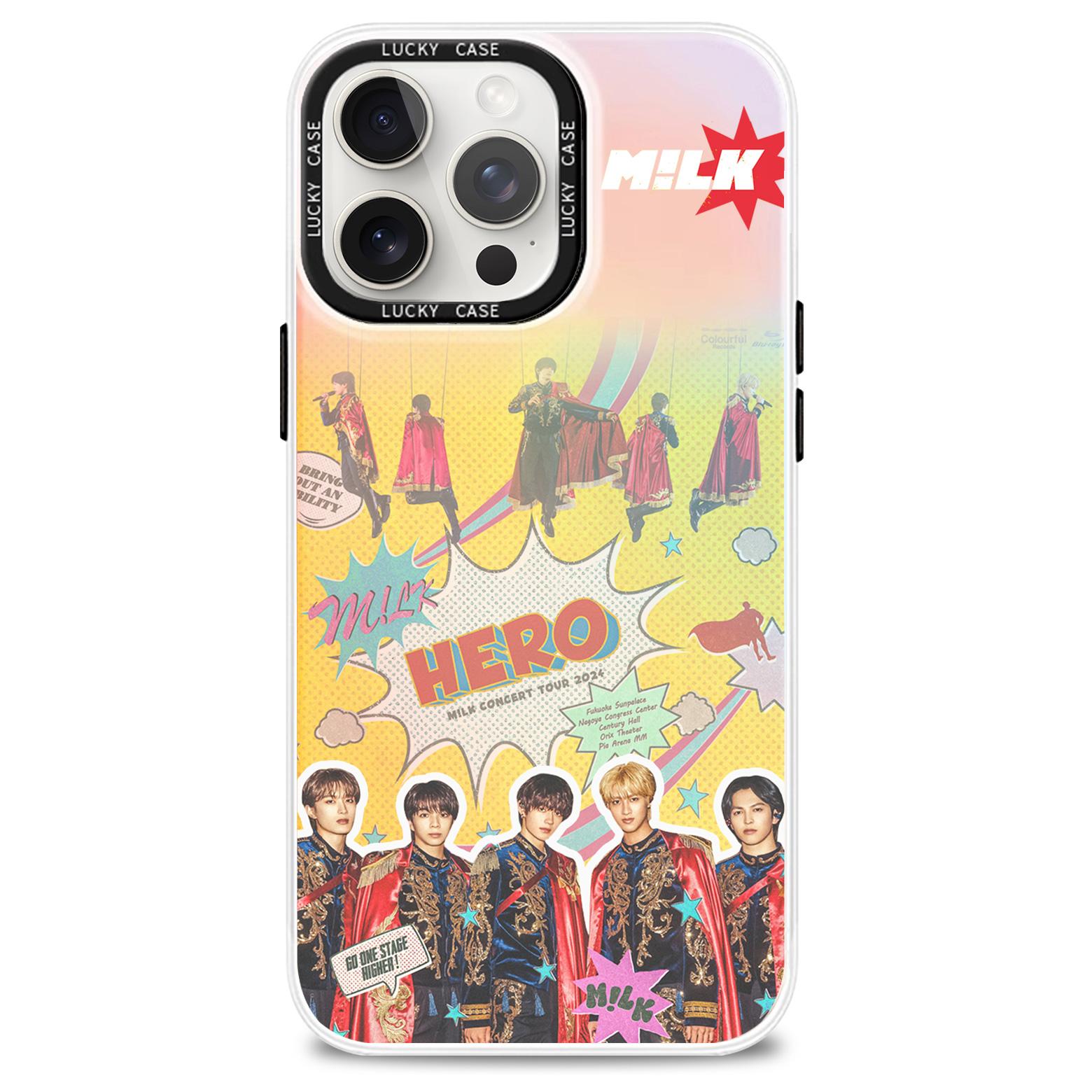 レーザーグラデーションスマートフォンケース【 M!LK/エビバディグッジョブ！】