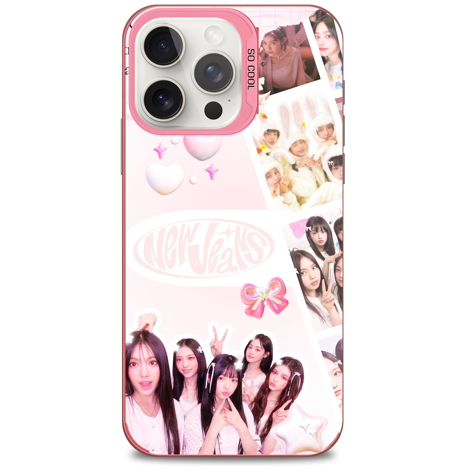 レーザーグラデーションスマートフォンケース-ピンク【NEWJEANS/NJZ/MHDHH】-YITOTO™推し活がもっと楽しくなる