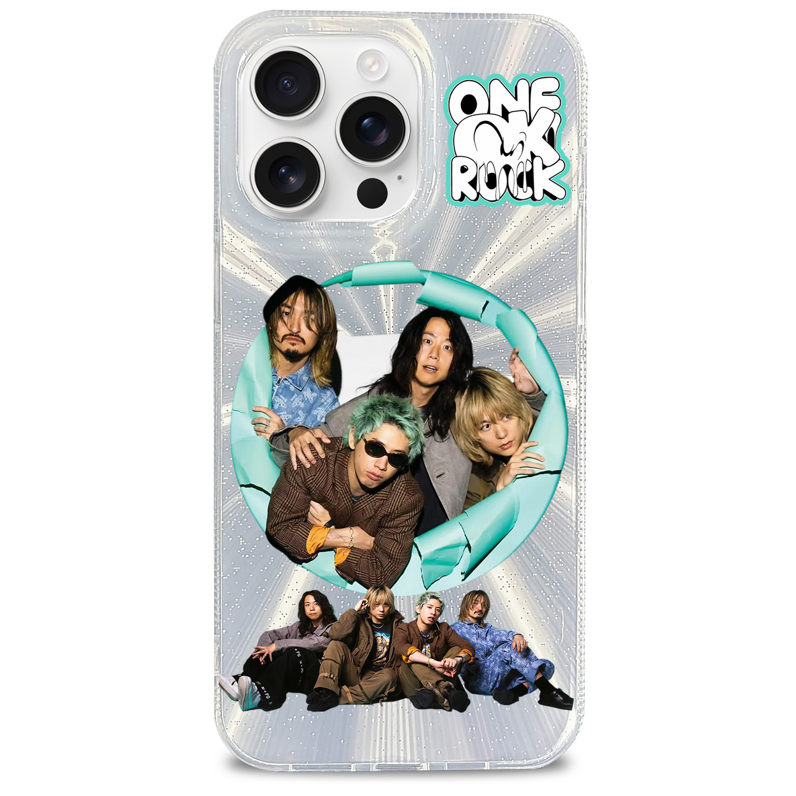 オーロラレーザーグラデーションスマートフォンケース-NFC【ONE OK ROCK/DETOX】