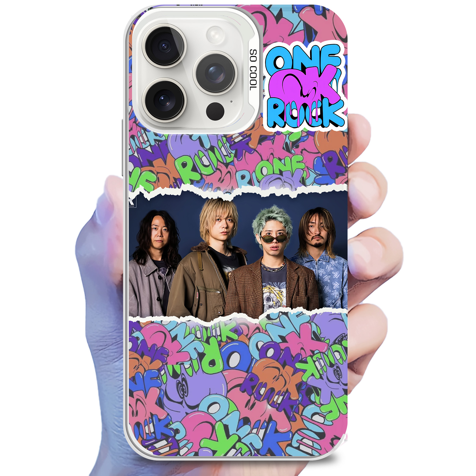レーザーグラデーションスマートフォンケース【ONE OK ROCK/DETOX】
