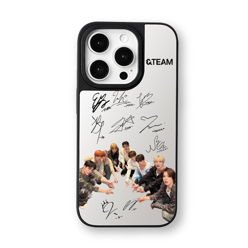 マットバンパー×ミラー スマホケース【&TEAM】-B