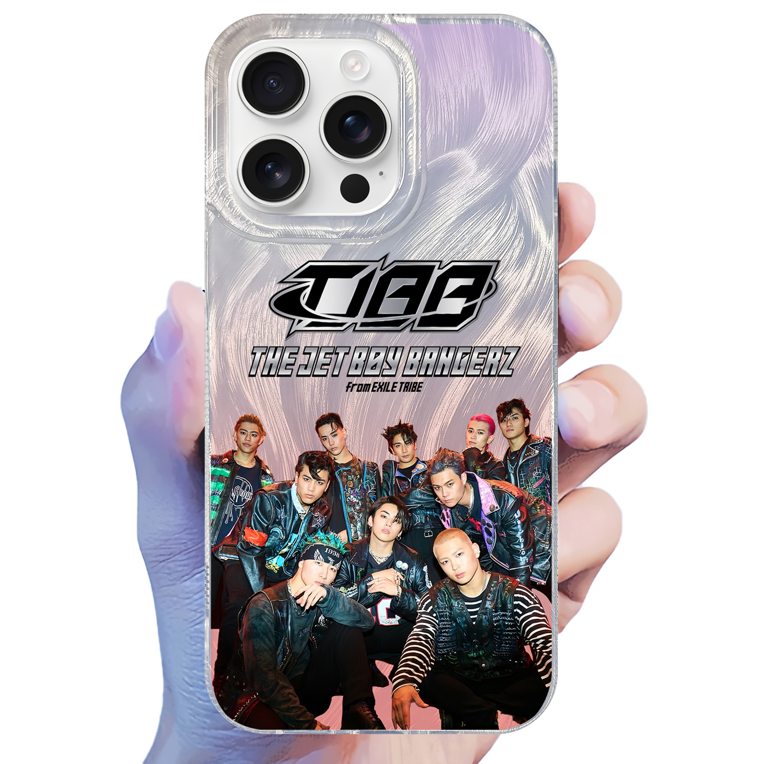 フェザーテクスチャーレーザーグラデーションスマートフォンケース【THE JET BOY BANGERZ/UNBREAKABLE】