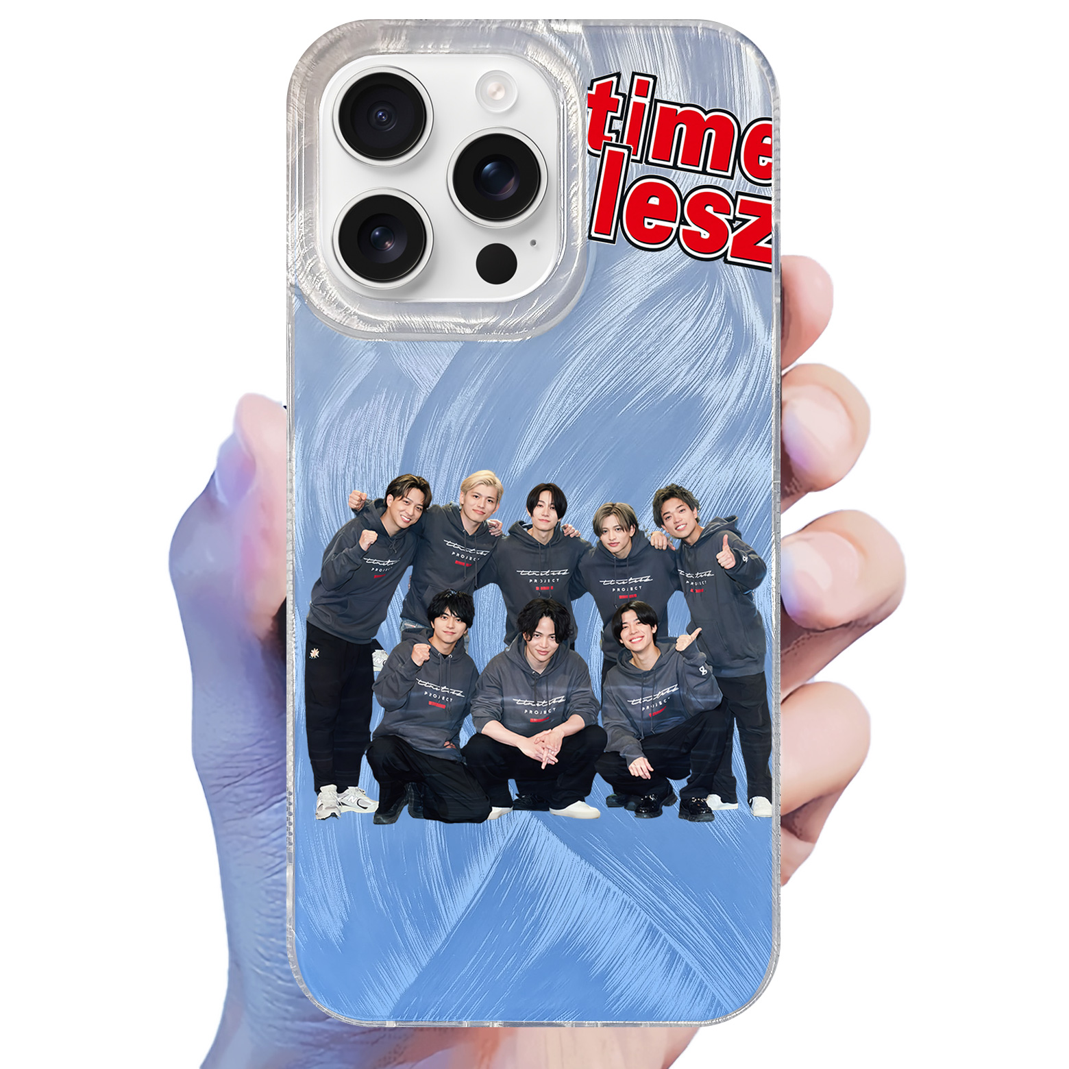 フェザーテクスチャーレーザーグラデーションスマートフォンケース【timelesz/Rock this Party】