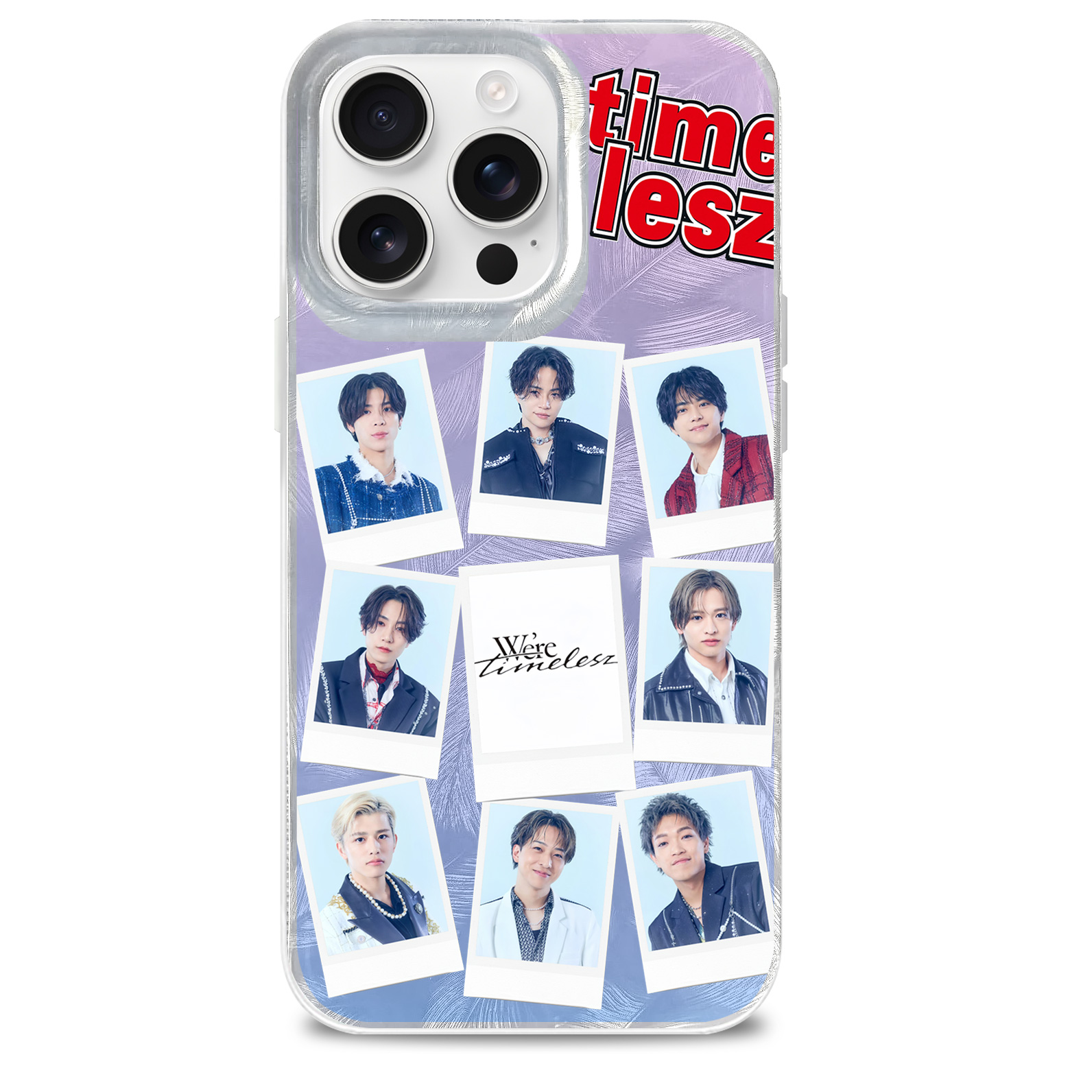 フェザーテクスチャーレーザーグラデーションスマートフォンケース【timelesz/Rock this Party】