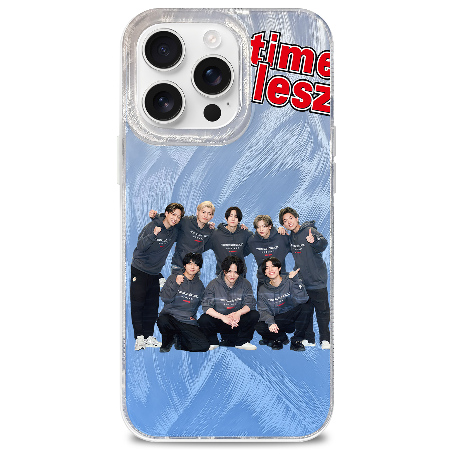 フェザーテクスチャーレーザーグラデーションスマートフォンケース【timelesz/Rock this Party】