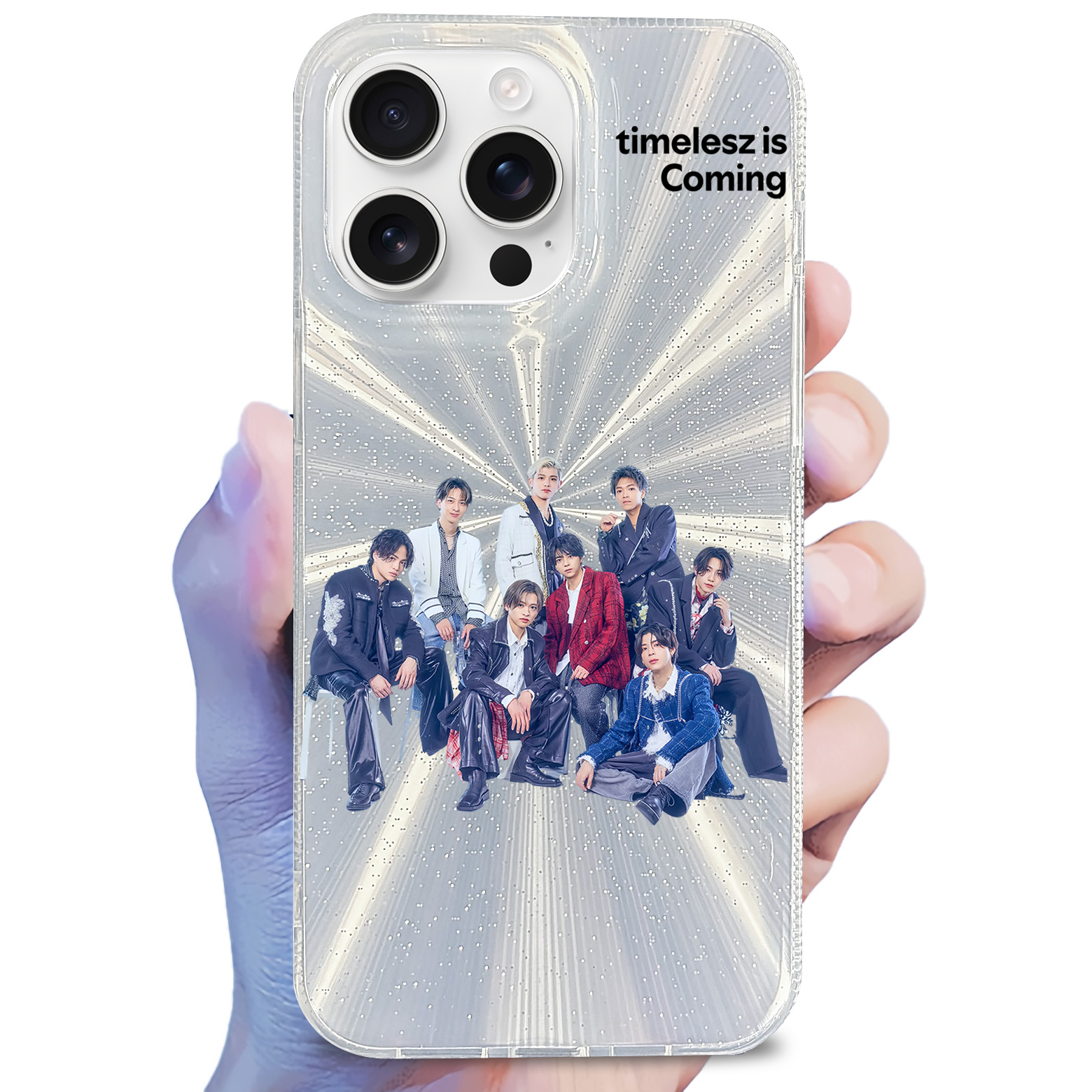 オーロラレーザーグラデーションスマートフォンケース【timelesz/Rock this Party】