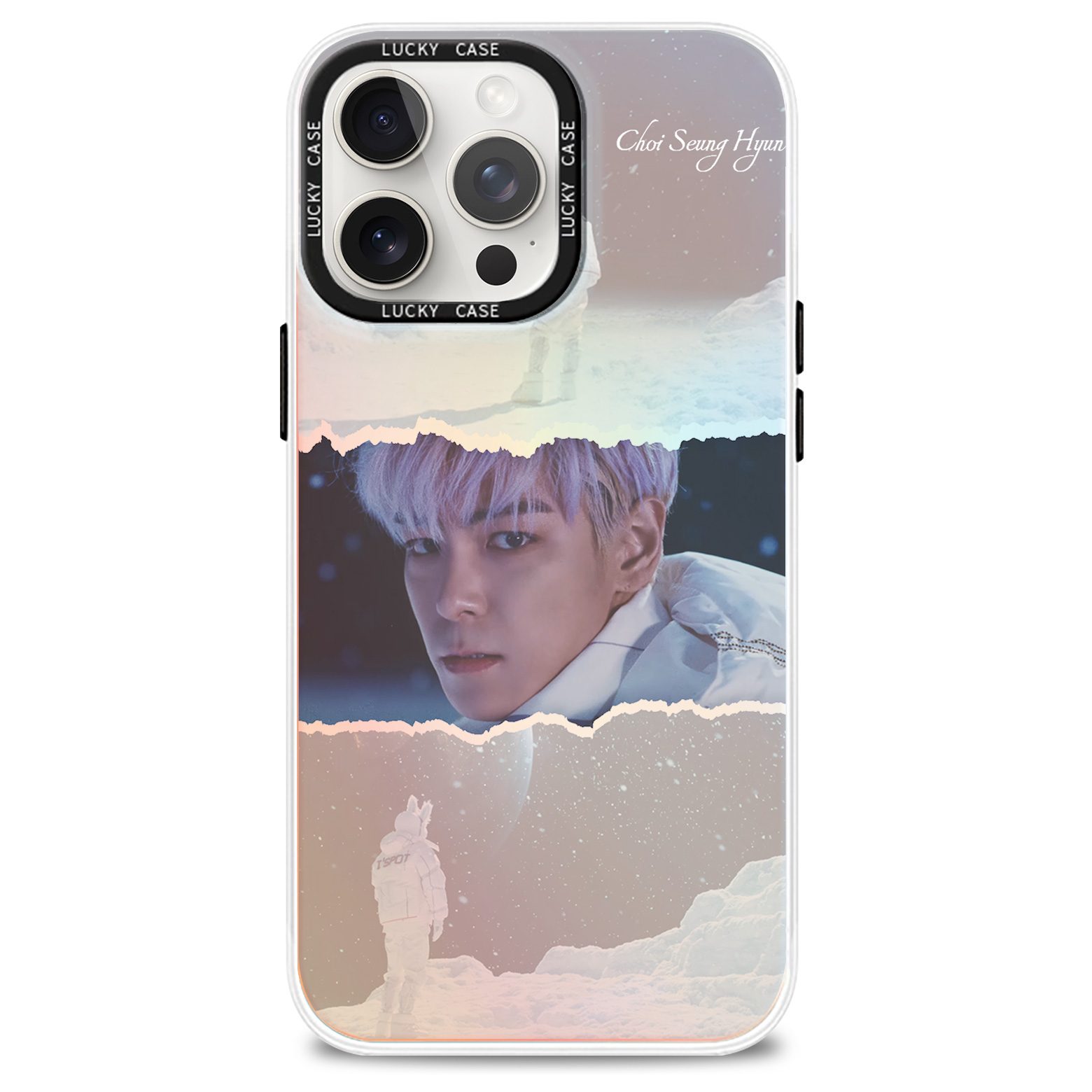 レーザーグラデーションスマートフォンケース【T.O.P】2種類