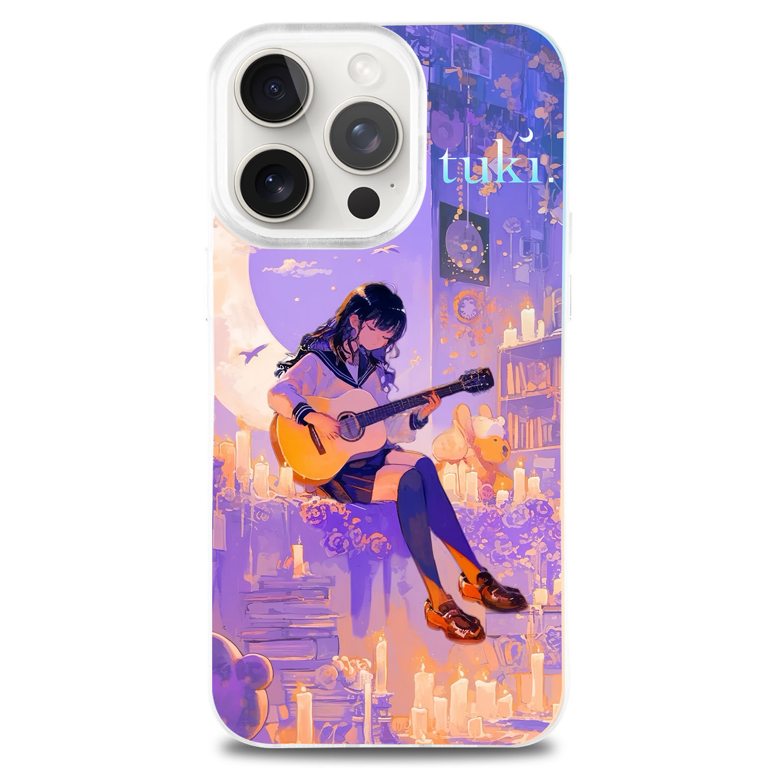 レーザーグラデーションスマートフォンケース【‌tuki.】-YITOTO™推し活がもっと楽しくなる