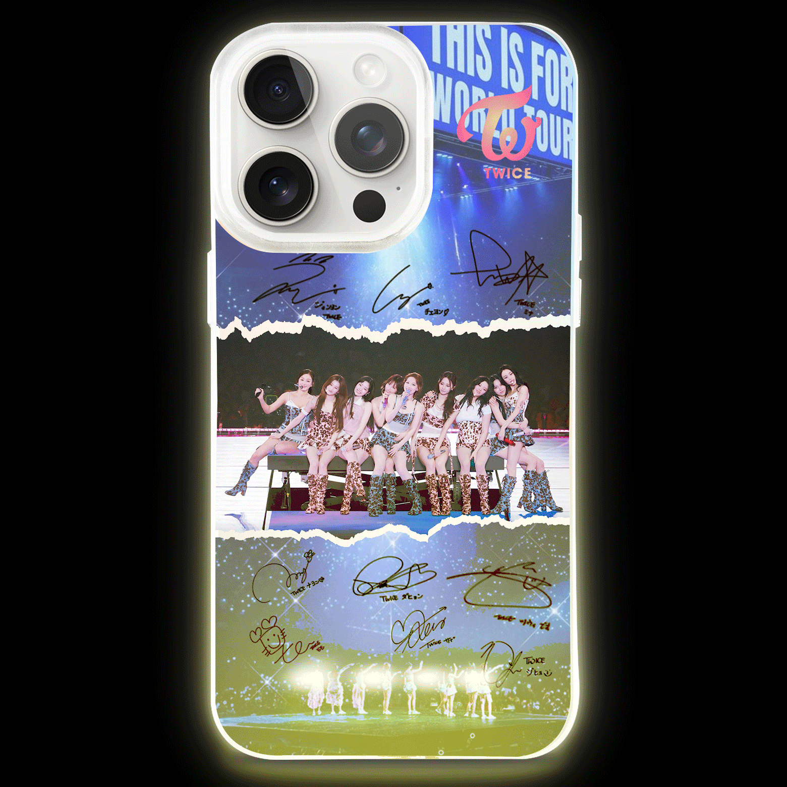 ボトム発光デザイン スマホケース【TWICE】