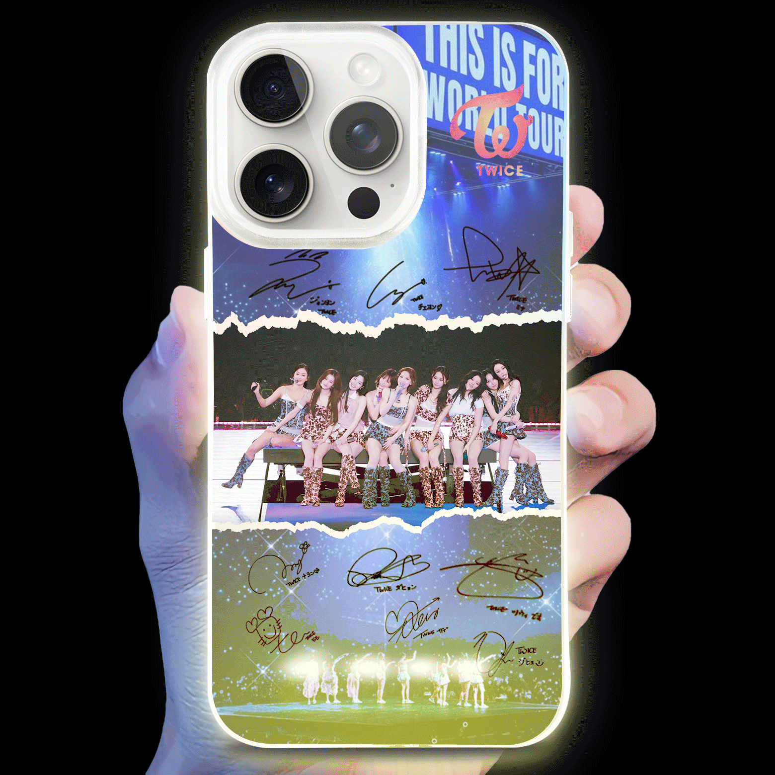 ボトム発光デザイン スマホケース【TWICE】