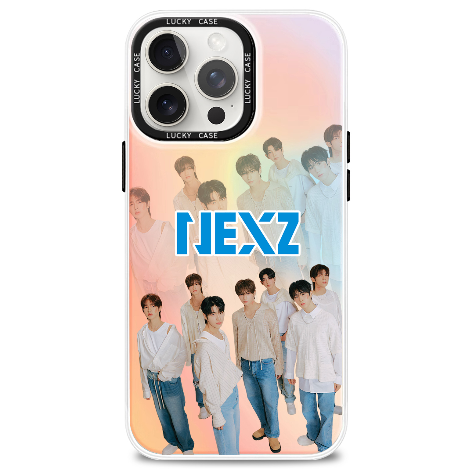 レーザーグラデーションスマートフォンケース-赤【NEXZ/Ride the Vibe】