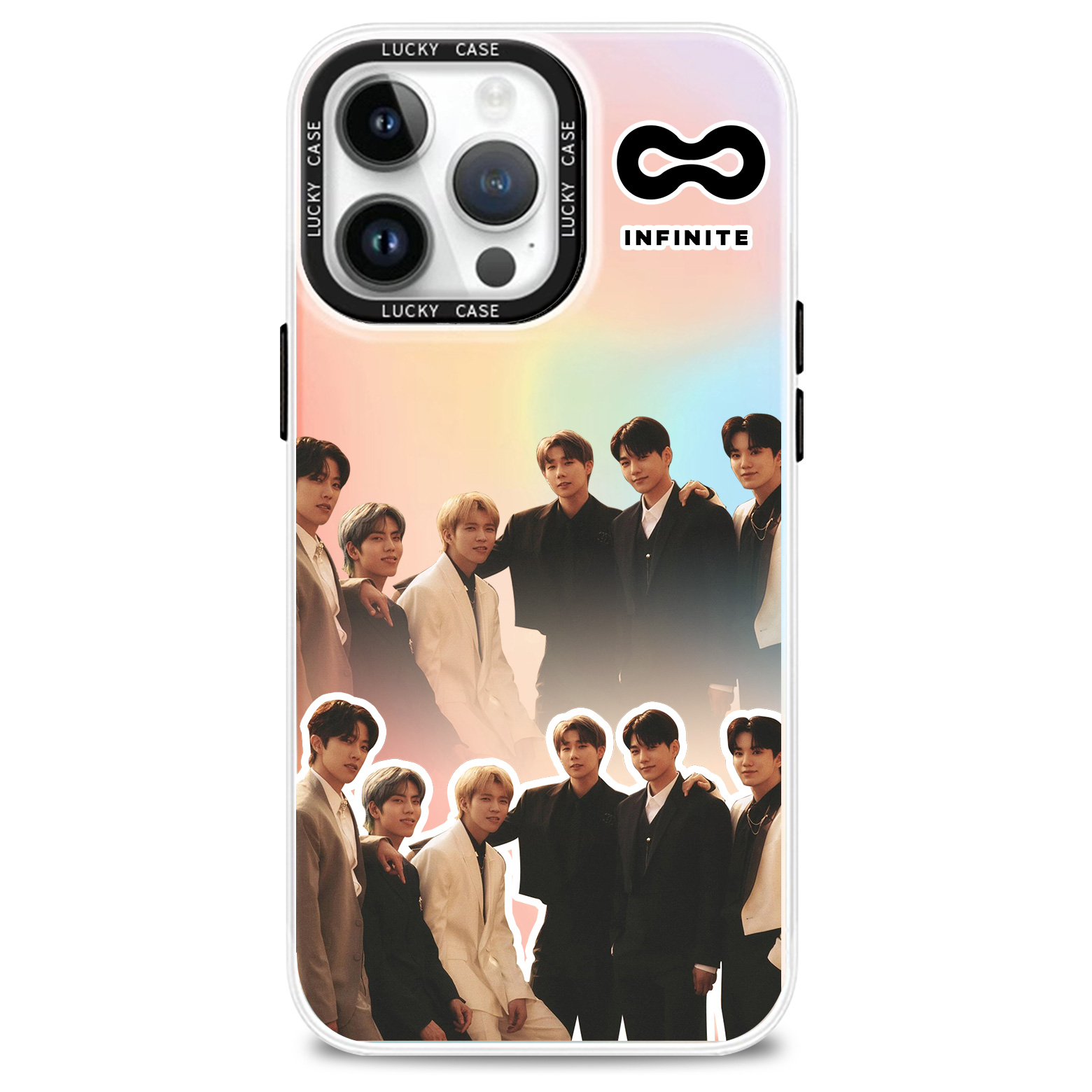 レーザーグラデーションスマートフォンケース【INFINITE】