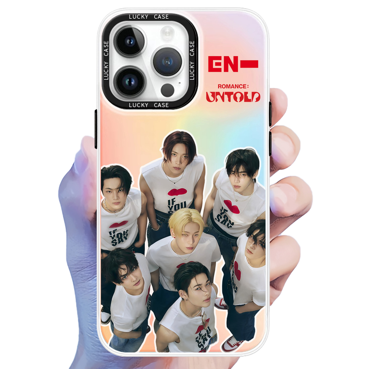 レーザーグラデーションスマートフォンケース【ENHYPEN/ROMANCE UNTOLD】3種類