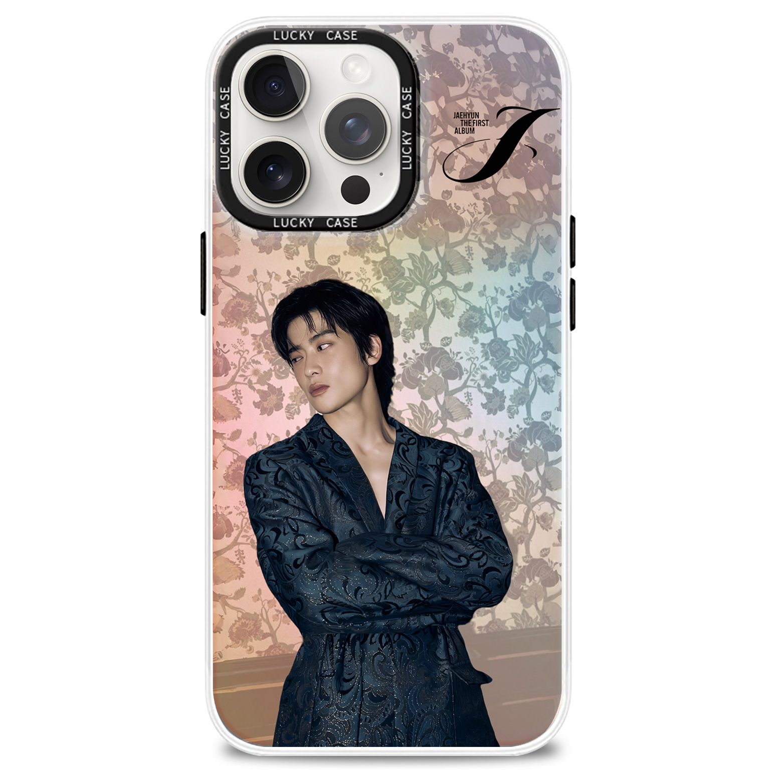 レーザーグラデーションスマートフォンケース【JAEHYUN/J】