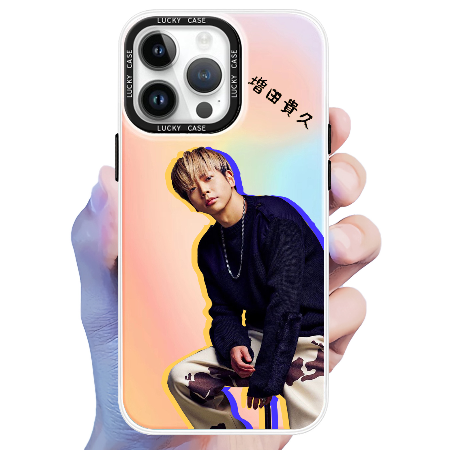 レーザーグラデーションスマートフォンケース【NEWS/増田貴久】