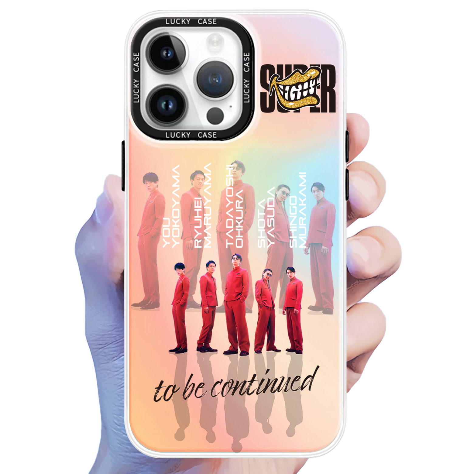 レーザーグラデーションスマートフォンケース【SUPER EIGHT