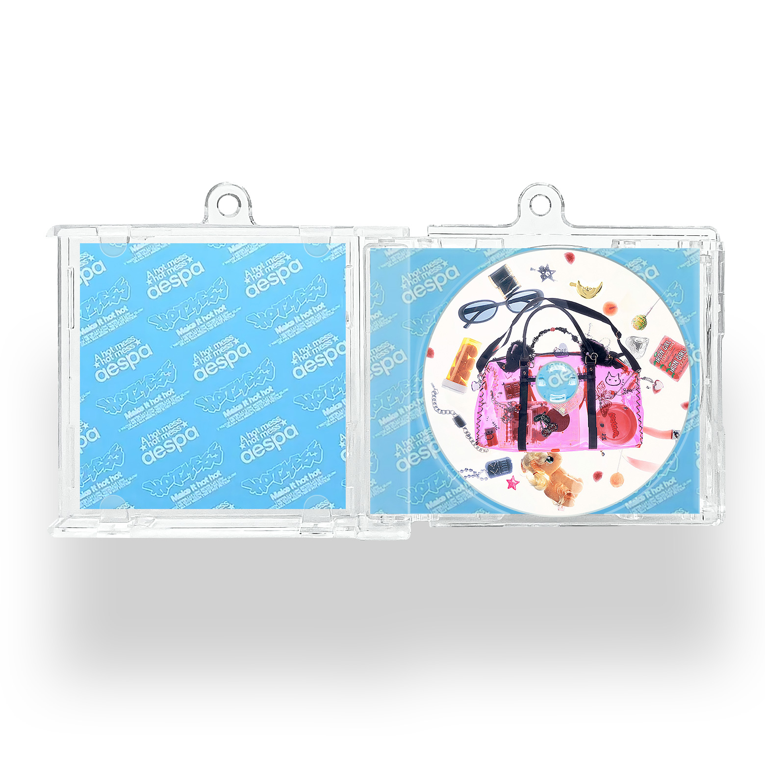 NFCミニCDキーリング【Aespa/HotMess】-YITOTO™推し活がもっと楽しく