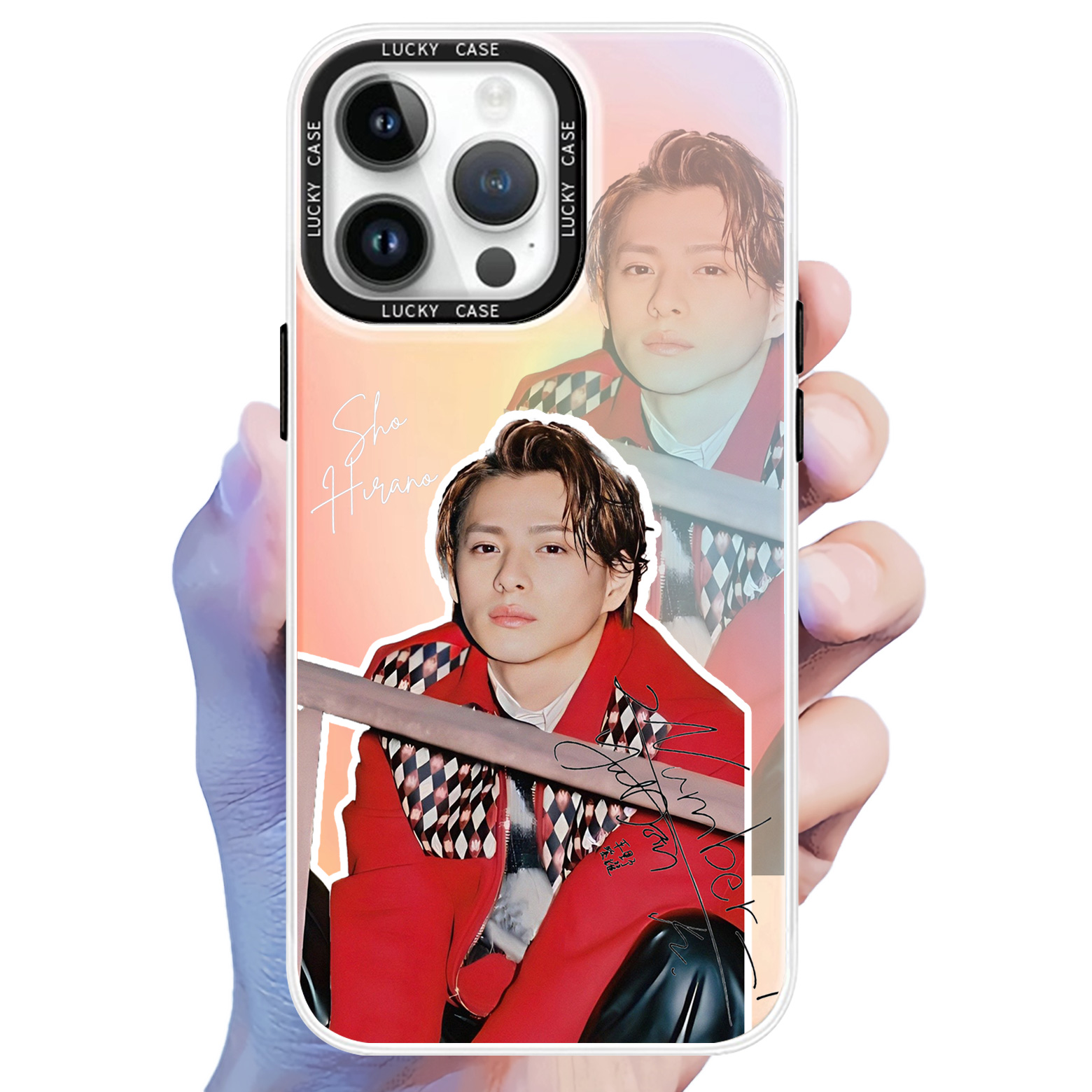 レーザーグラデーションスマートフォンケース【平野紫耀】5種類