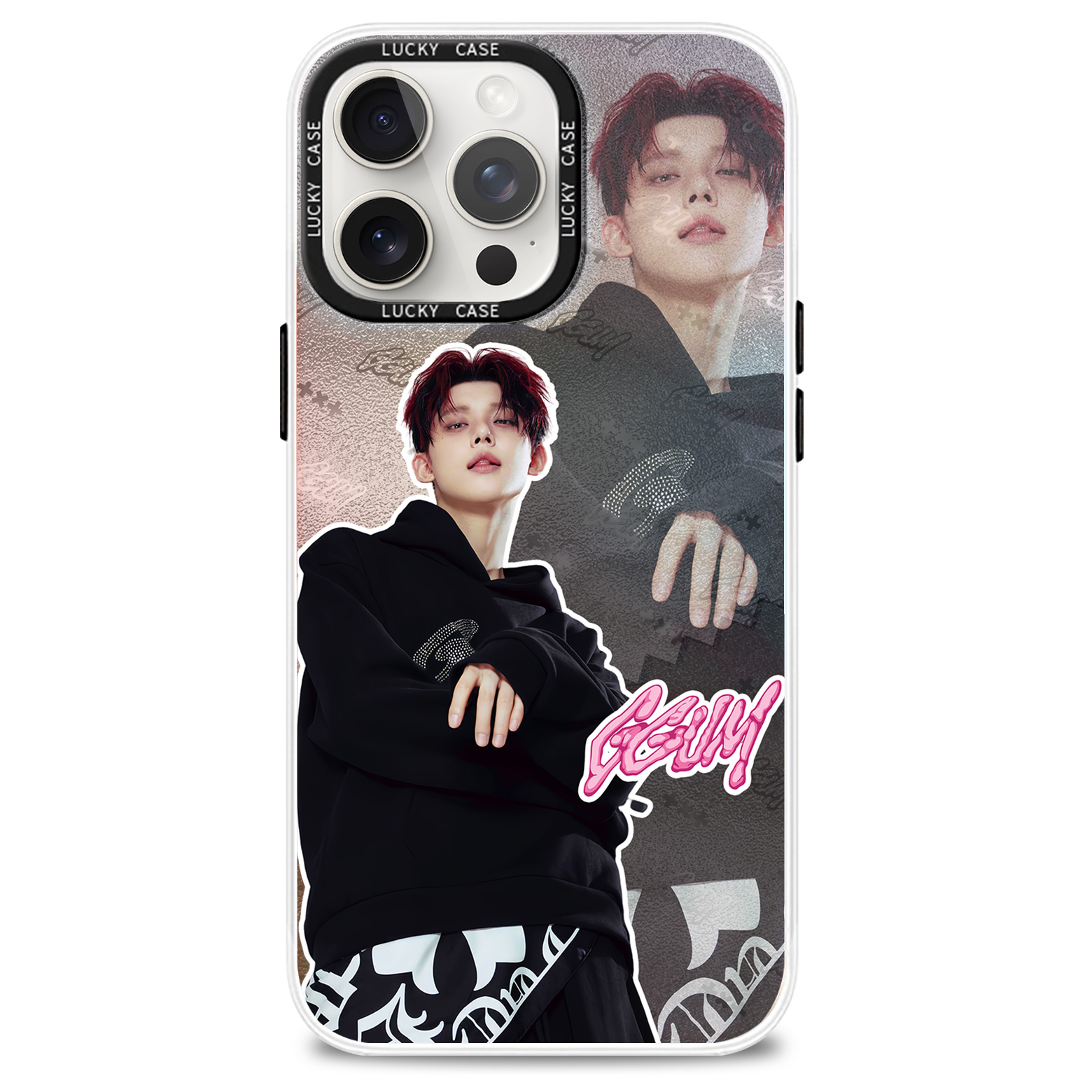 レーザーグラデーションスマートフォンケース【YEONJUN/GGUM】2種類