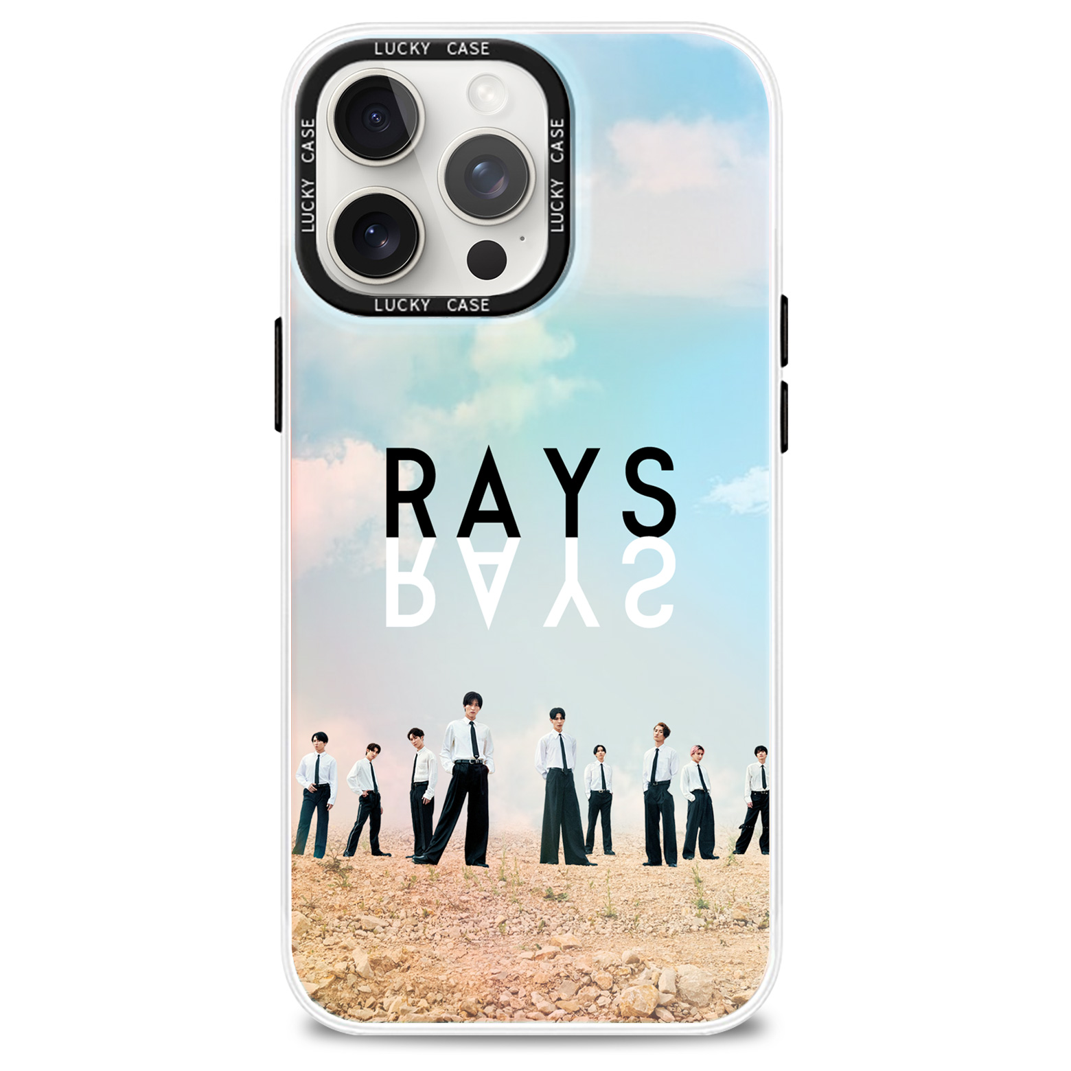 レーザーグラデーションスマートフォンケース【SnowMan/RAYS】