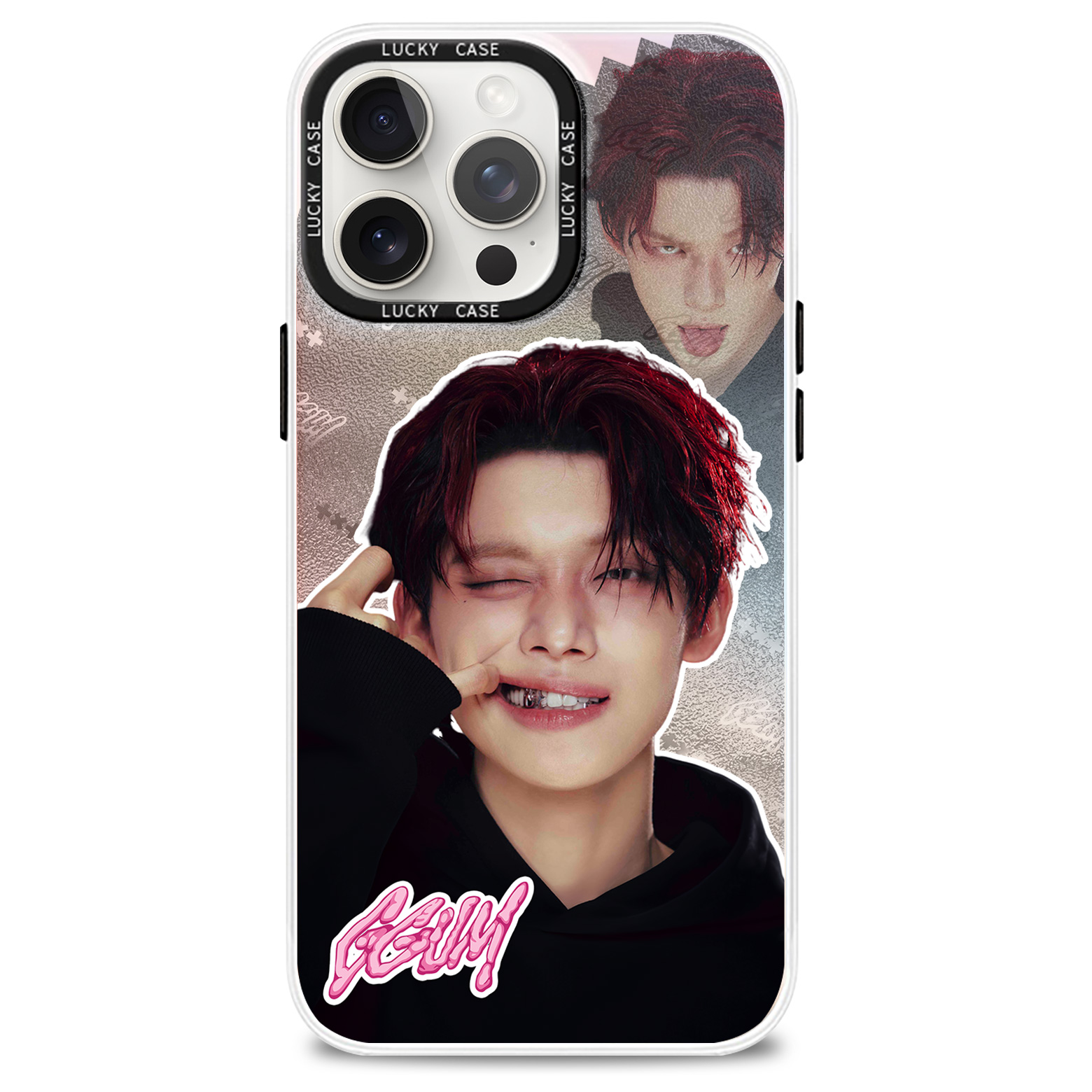 レーザーグラデーションスマートフォンケース【YEONJUN/GGUM】2種類