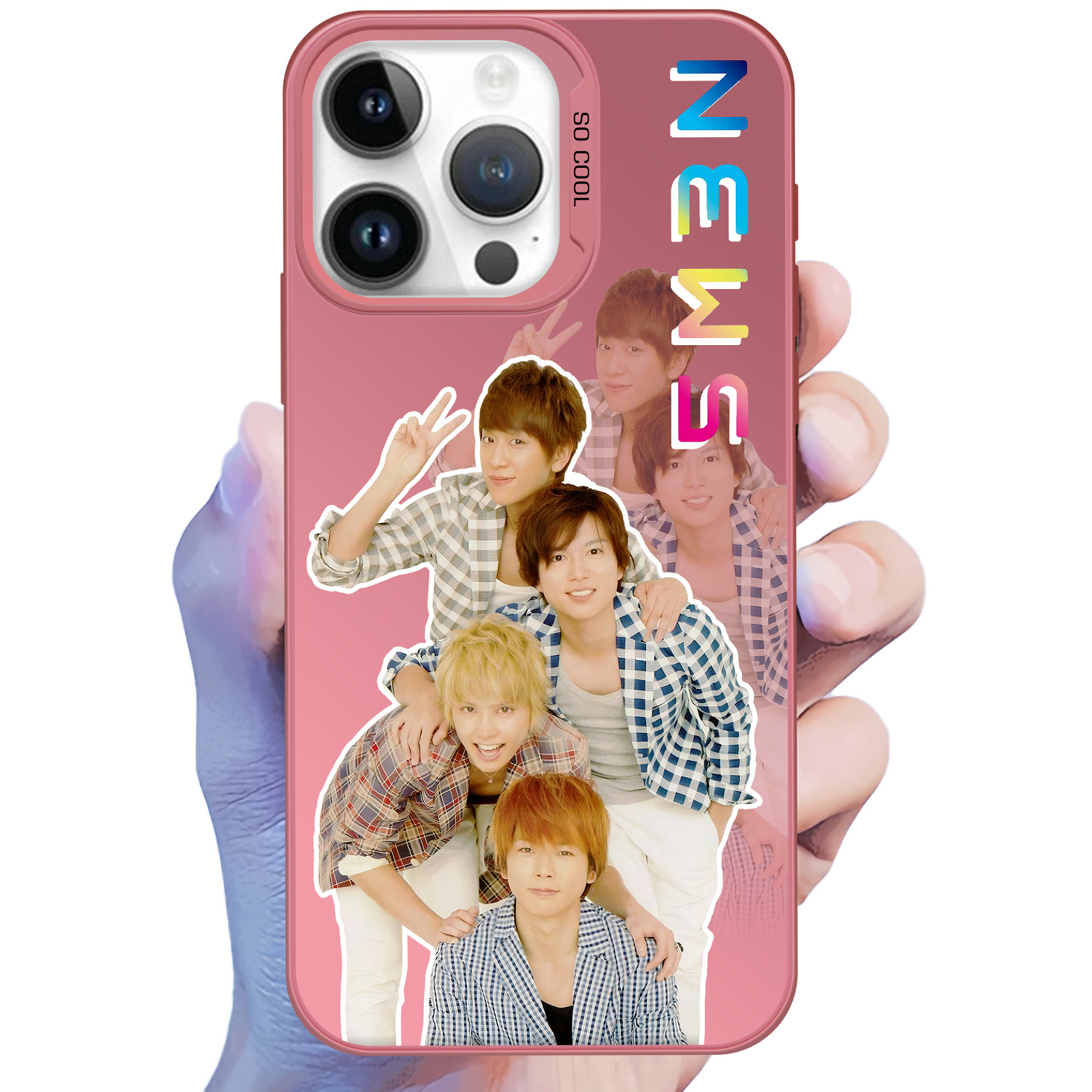 レーザーグラデーションスマートフォンケース【NEWS】2種類