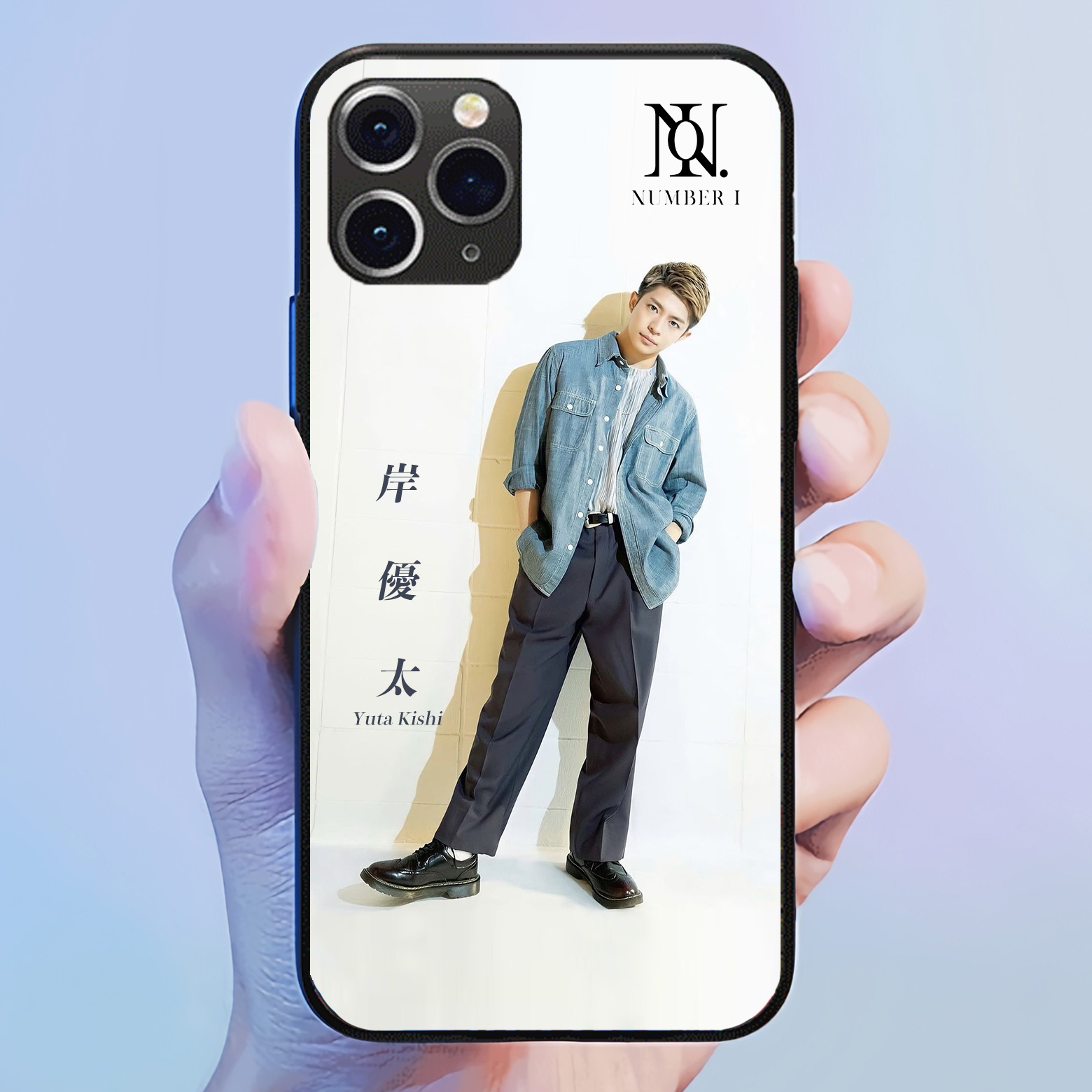 発光するスマートフォンケース 【岸優太／きしゆうた】2種類