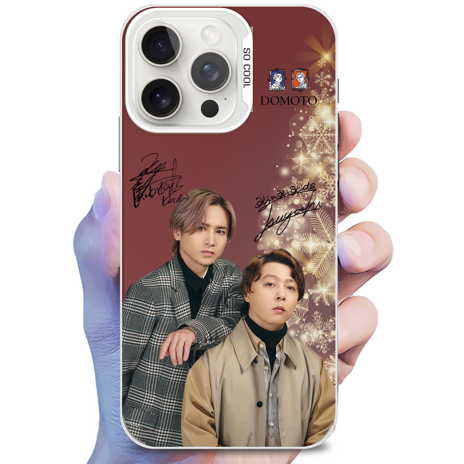 ミラースマホケース-赤【DOMOTO】