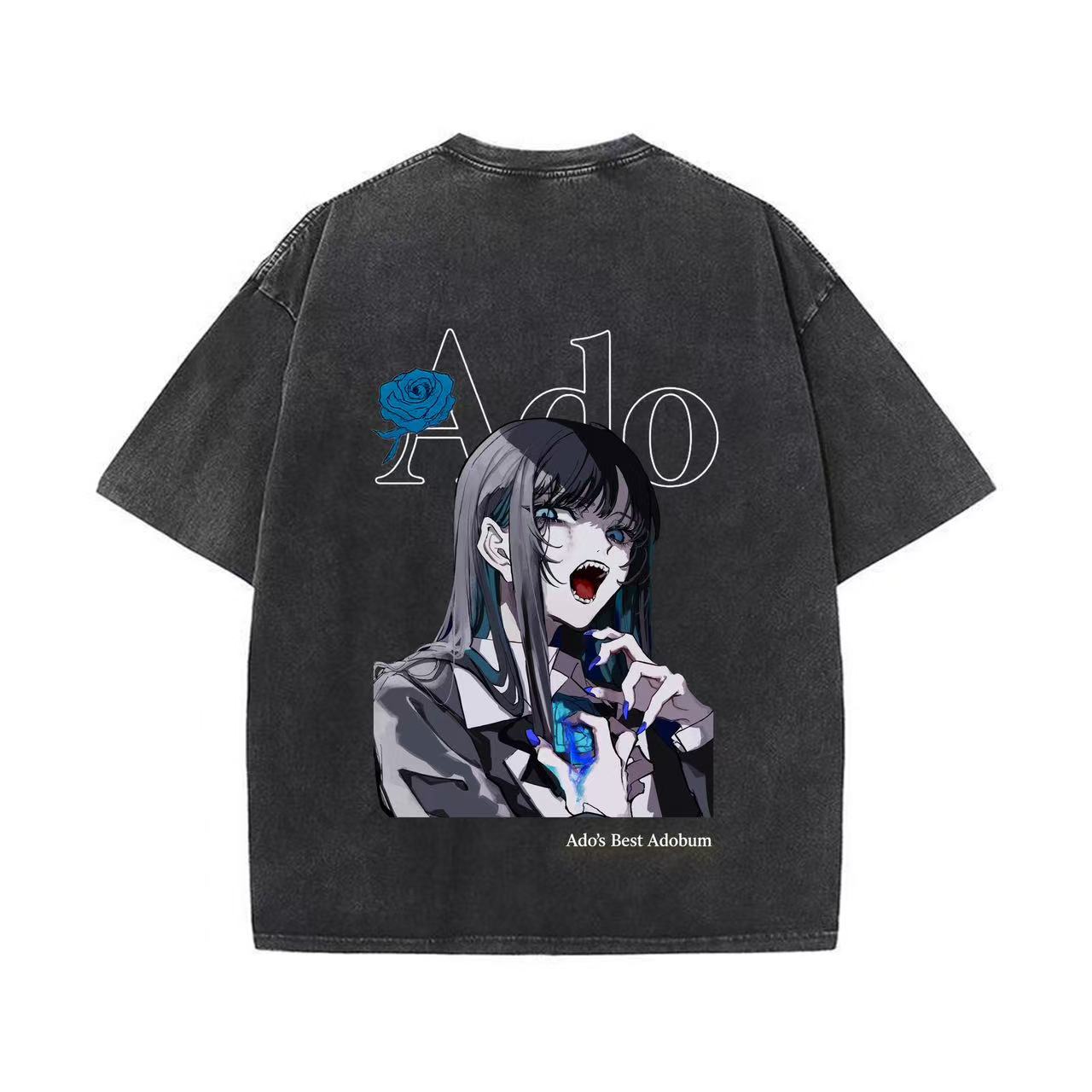 厚手エイジング加工Tシャツ・長袖スウェット【Ado】-YITOTO™推し活がもっと楽しくなる