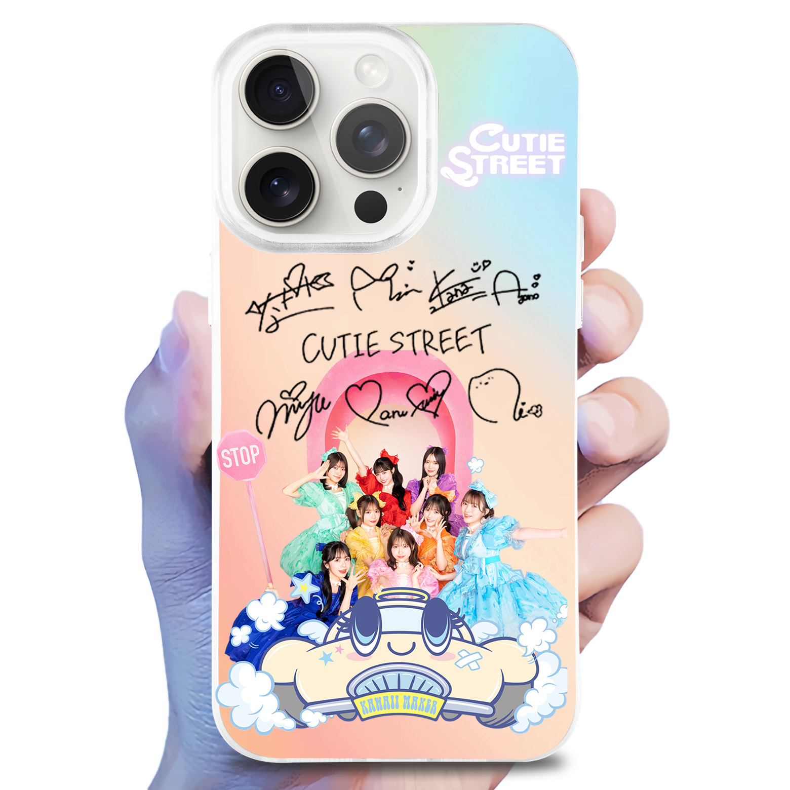 レーザーグラデーションスマートフォンケース【CUTIE STREET