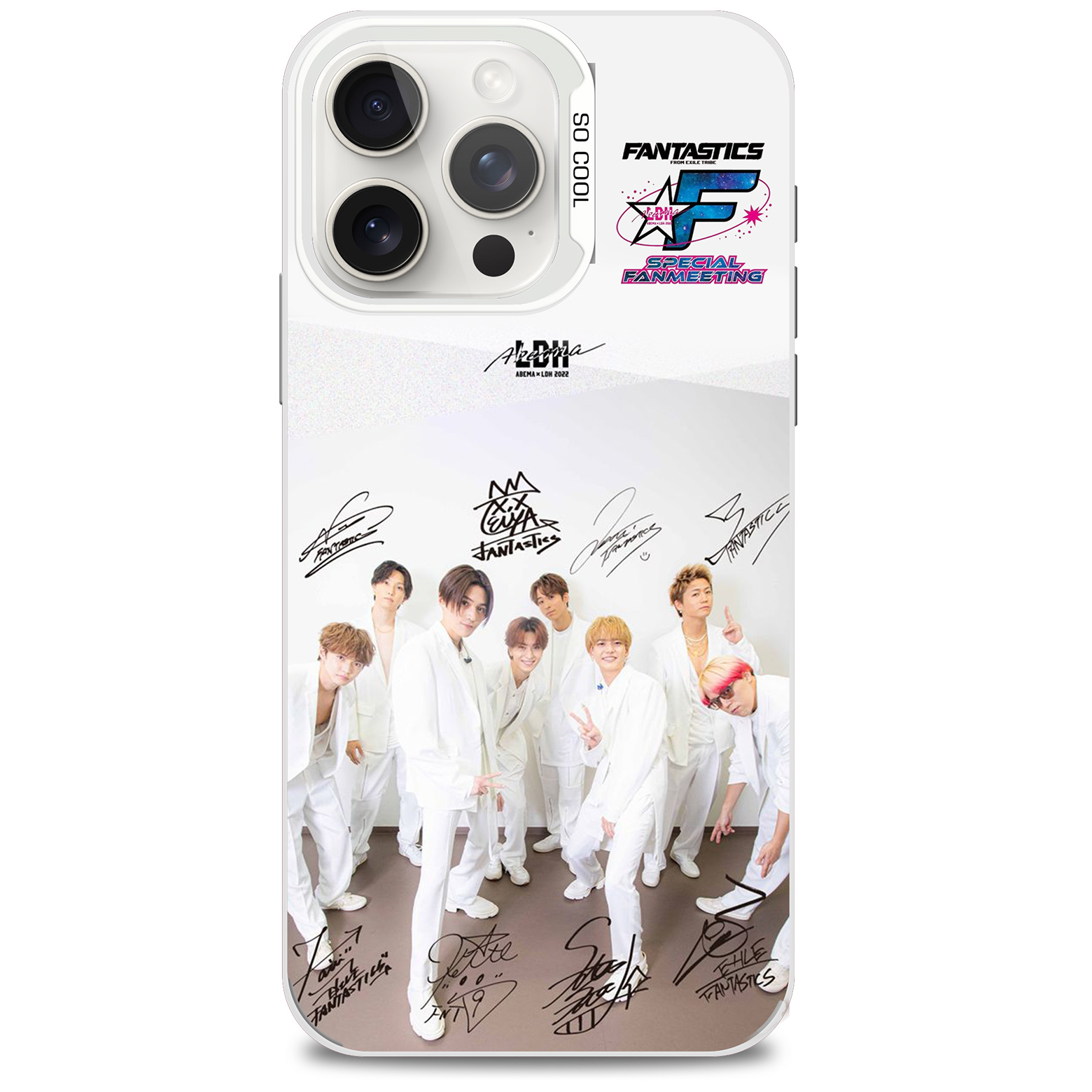 レーザーグラデーションスマートフォンケース-銀【FANTASTICS/Cosmic Resonance】-YITOTO™推し活がもっと楽しくなる