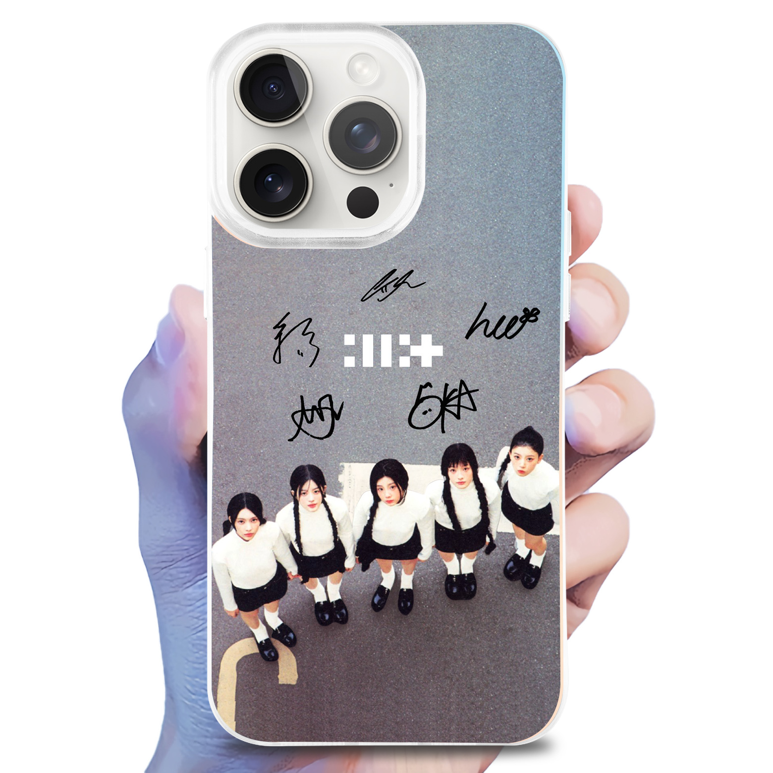 レーザーグラデーションスマートフォンケース【ILLIT/時よ止まれ】