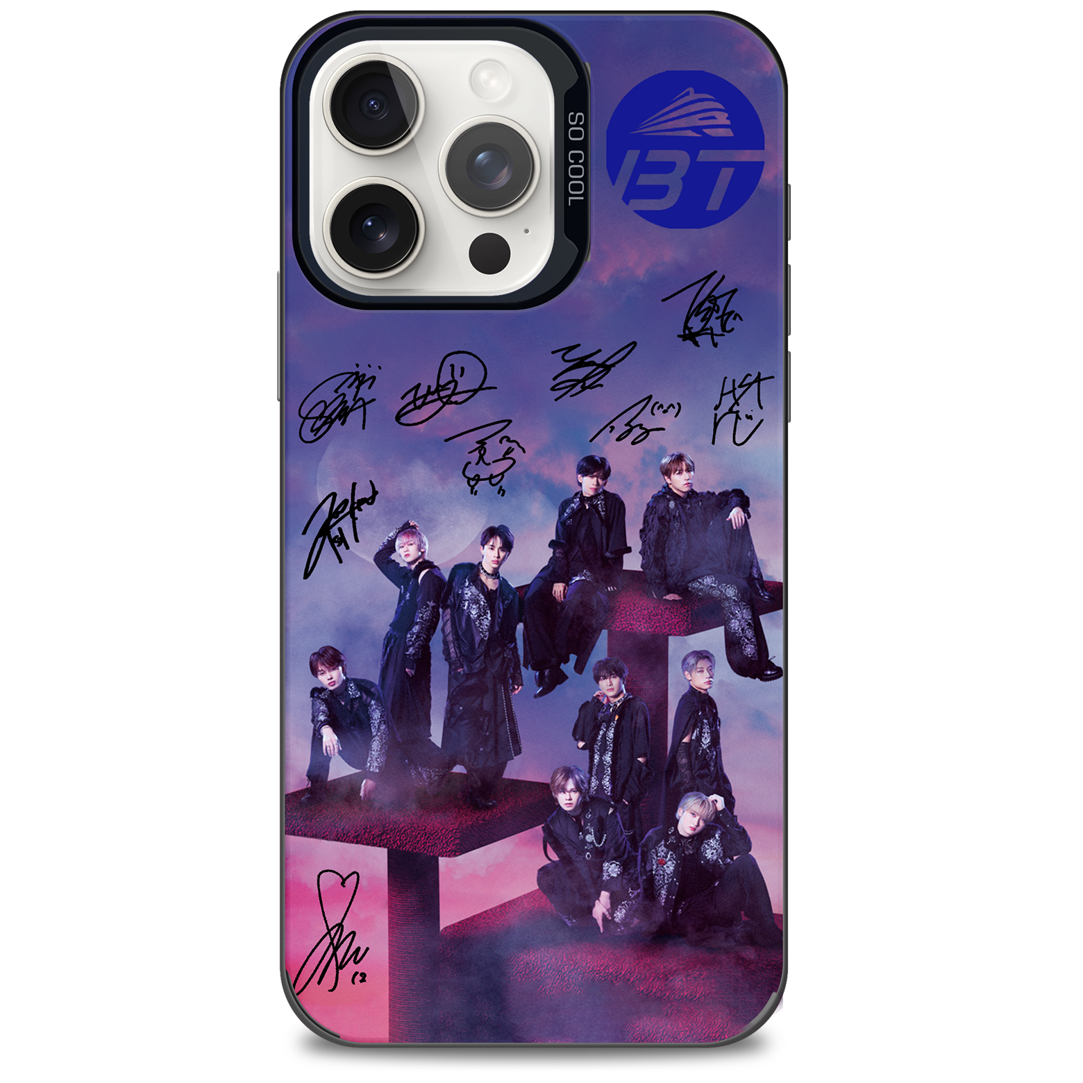 ミラースマホケース-黒【超特急/NINE LIVES】-B