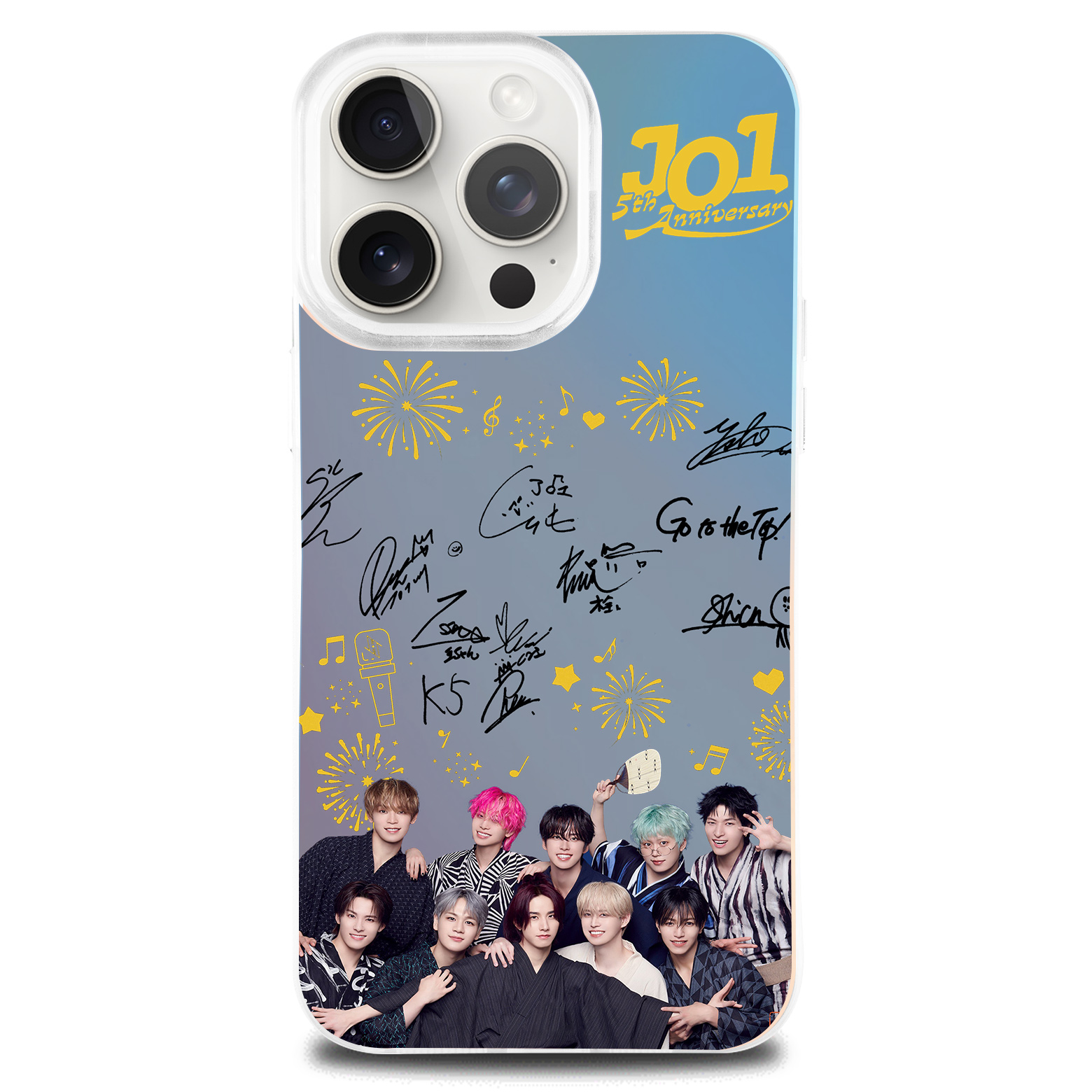 レーザーグラデーションスマートフォンケース【JO1/Handz In My Pocket】