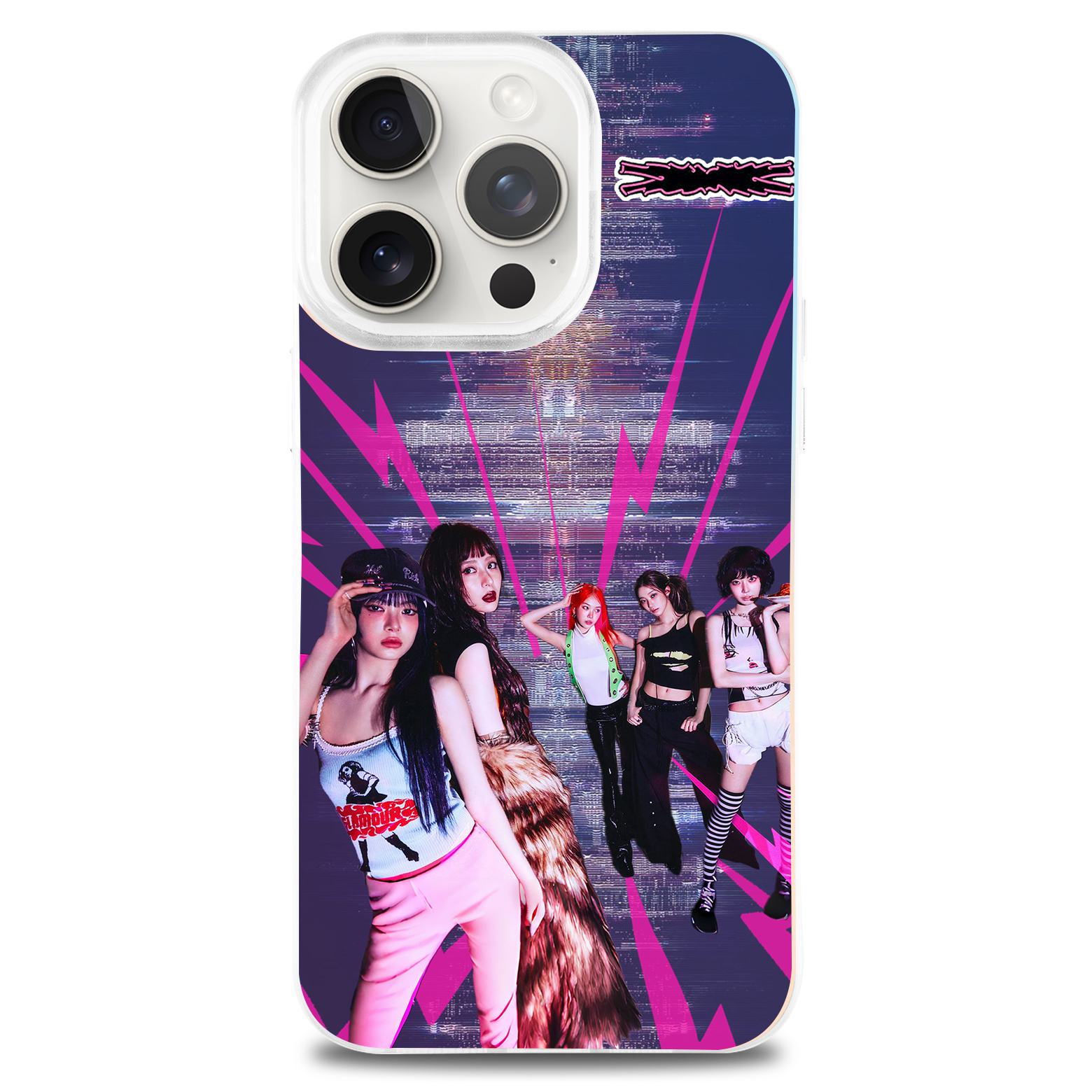 レーザーグラデーションスマートフォンケース【LE SSERAFIM/SPAGHETTI】