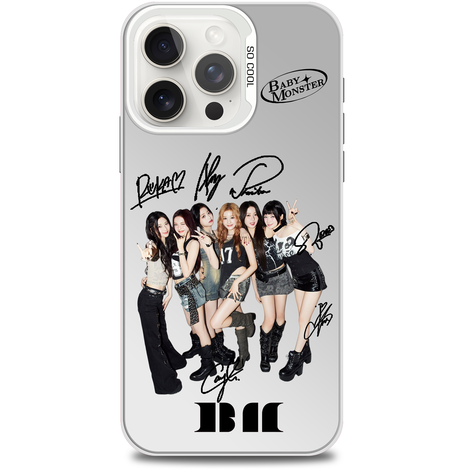 ミラースマホケース-銀【BABYMONSTER/PSYCHO】