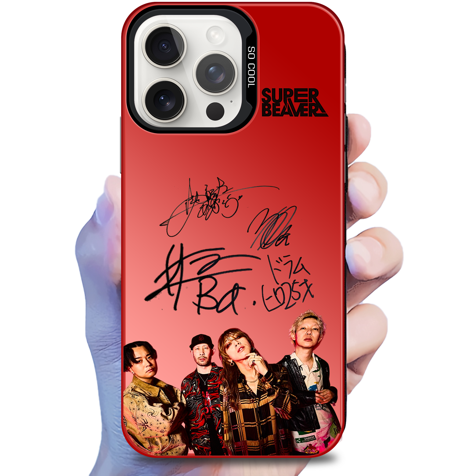ミラースマホケース-赤【SUPER BEAVER/Acoustic Album 1】