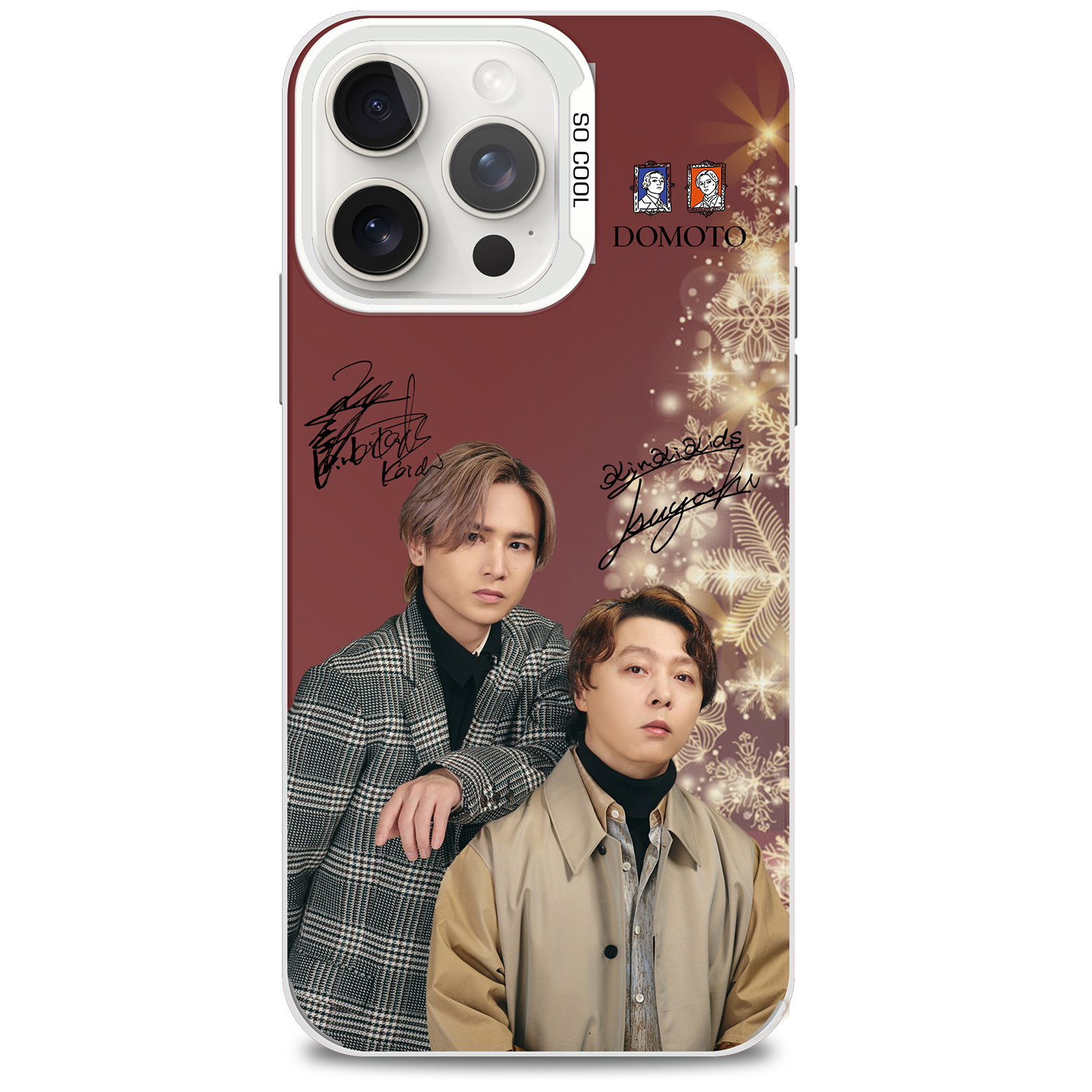 ミラースマホケース-赤【DOMOTO】