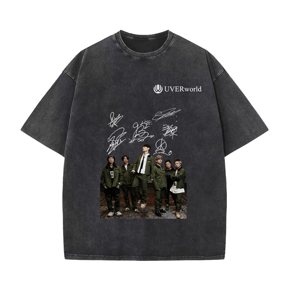 半袖・長袖 厚手エイジング加工Tシャツ／スウェット【UVERworld】-Z